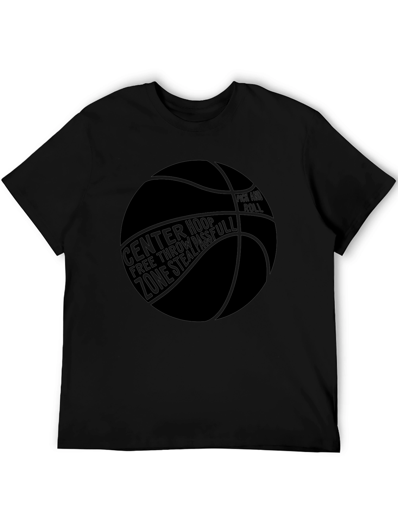 Basketball Graphic T-Shirt - Center Hoop