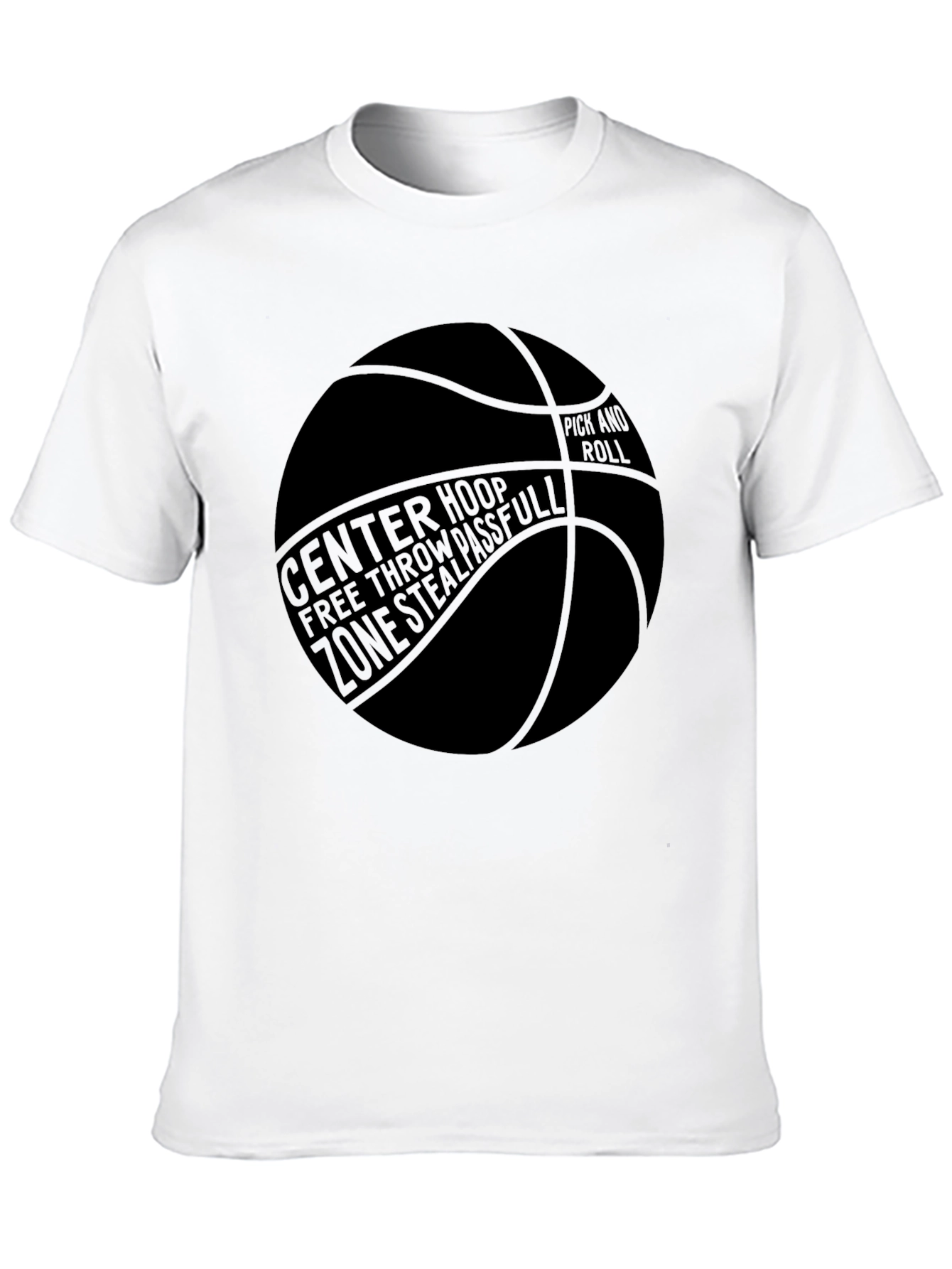 Basketball Graphic T-Shirt - Center Hoop