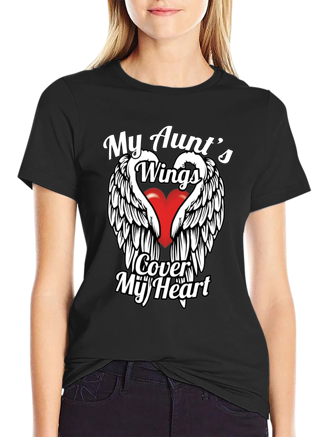 My Aunts Wings Cover My Heart T-Shirt