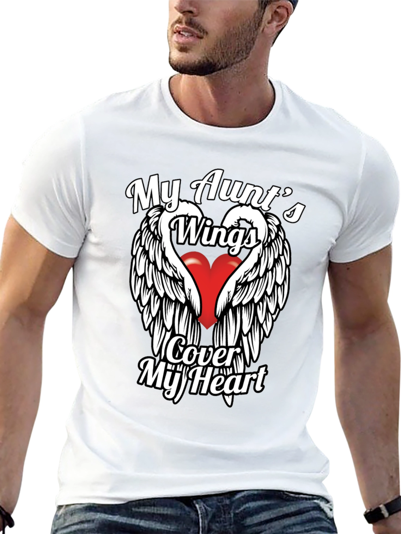 My Aunts Wings Cover My Heart T-Shirt