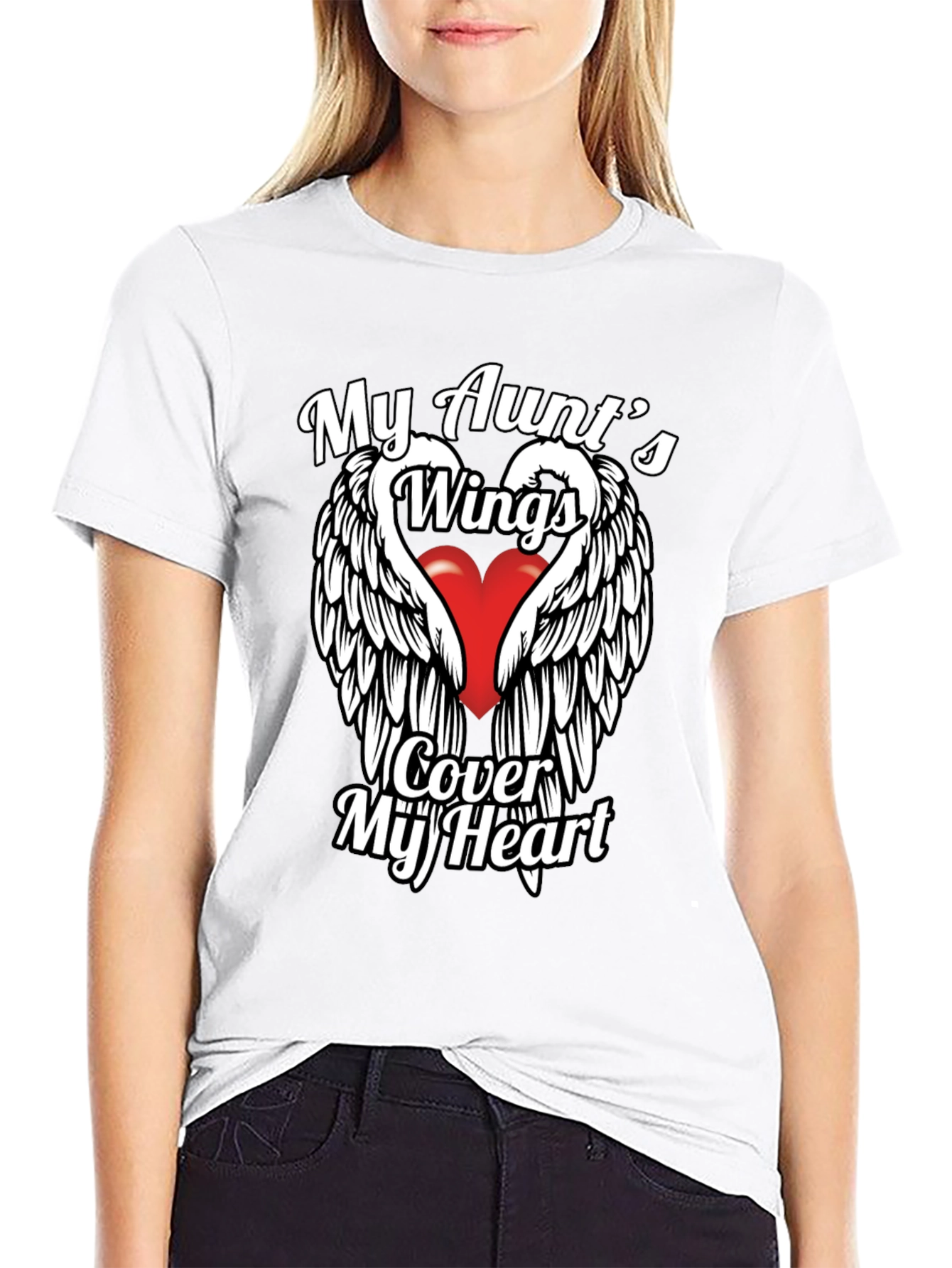 My Aunts Wings Cover My Heart T-Shirt