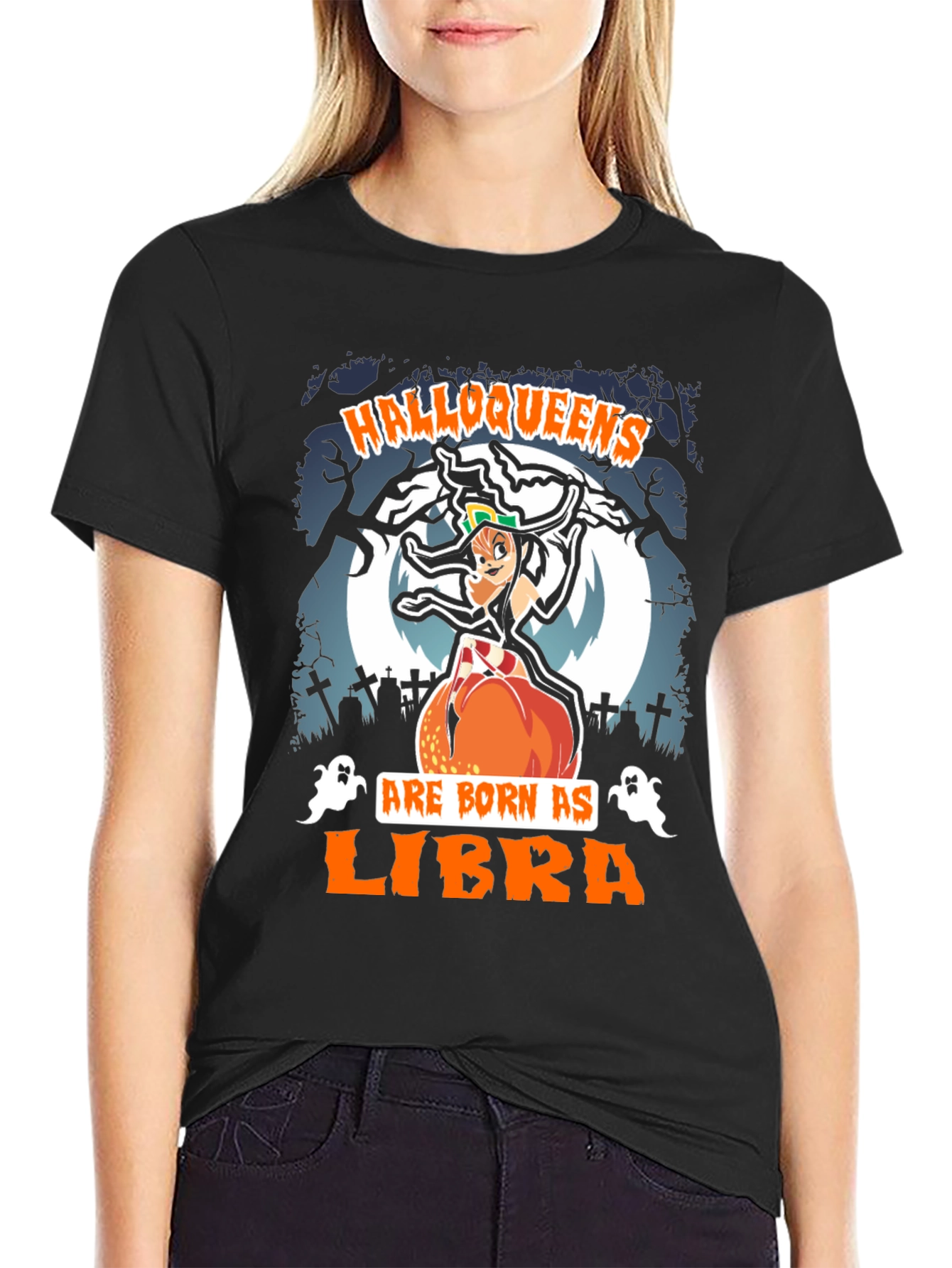 Halloweens Libra Zodiac T-Shirt