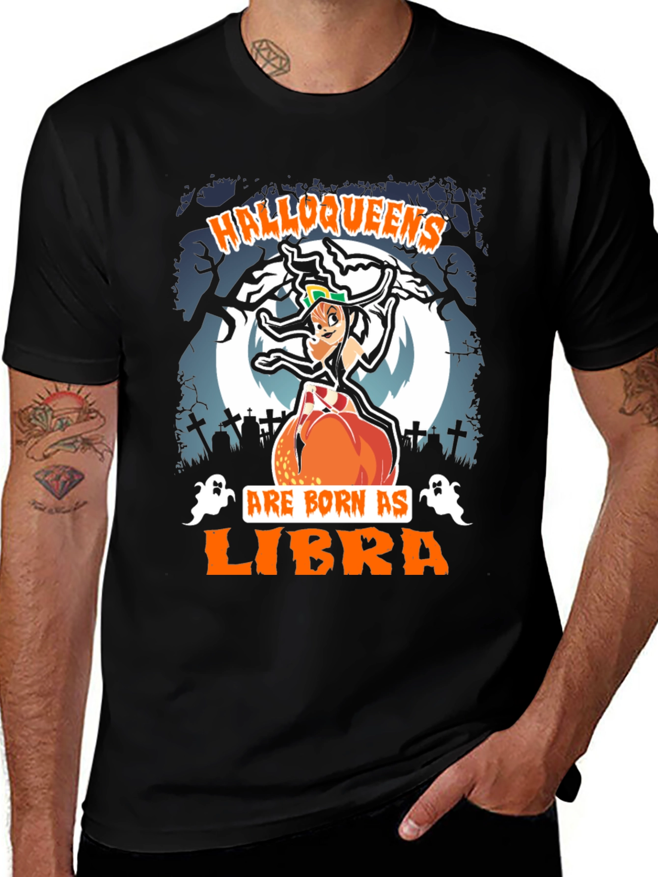 Halloweens Libra Zodiac T-Shirt