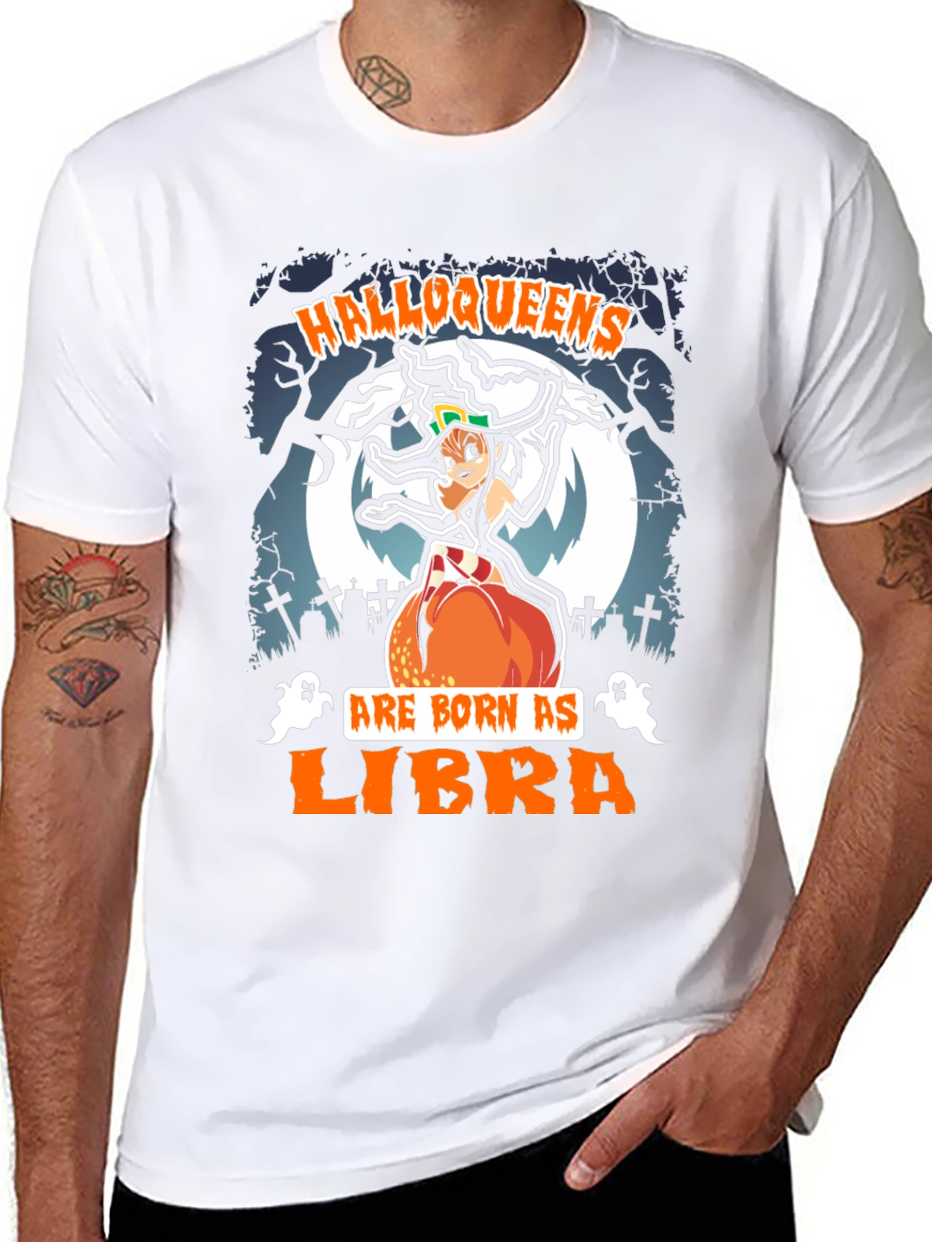 Halloweens Libra Zodiac T-Shirt