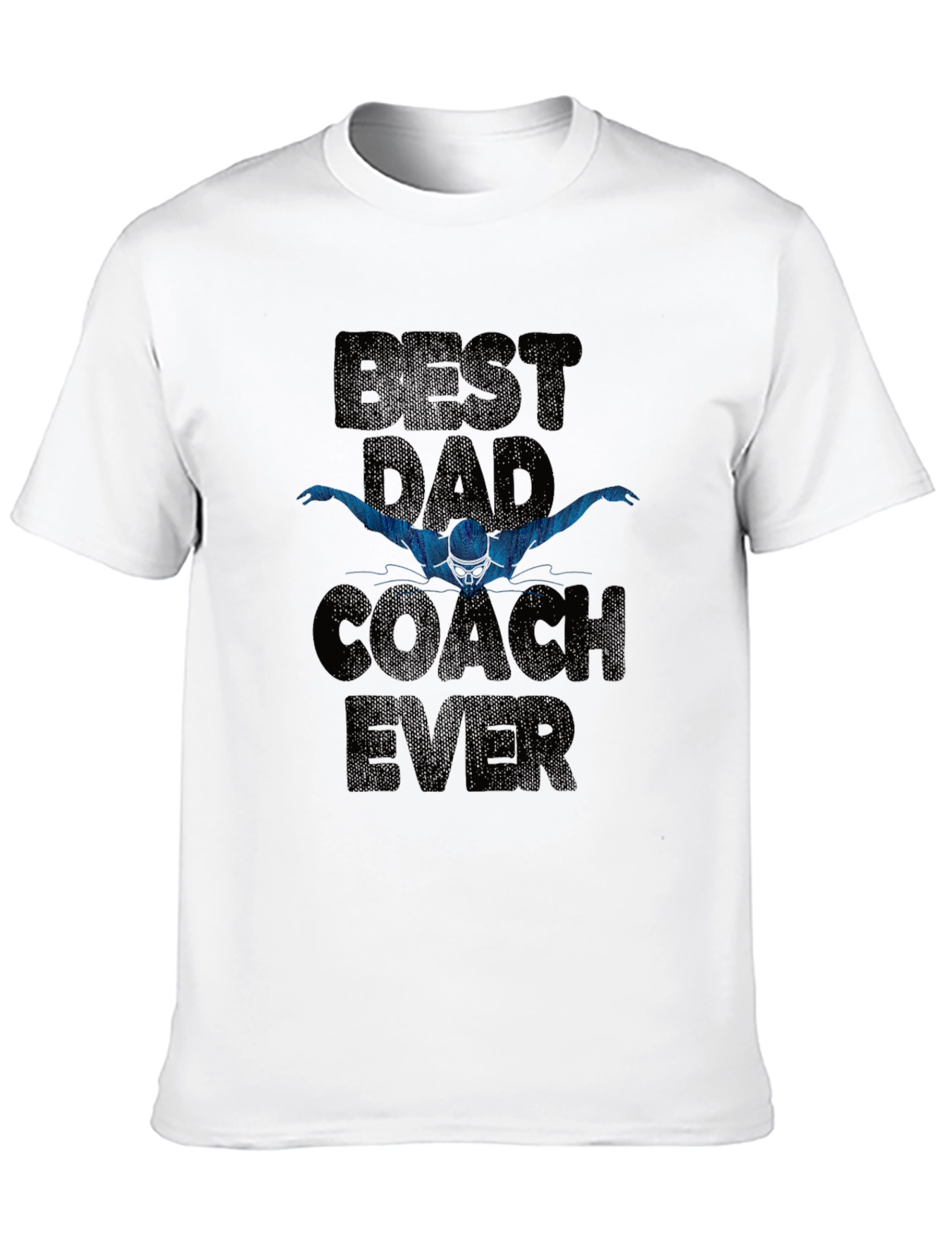 Best Dad Coach Ever T-Shirt - Swimmer Gift