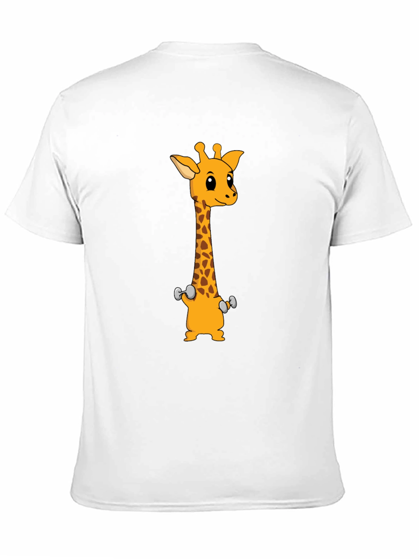 Giraffe Weights Black T-Shirt