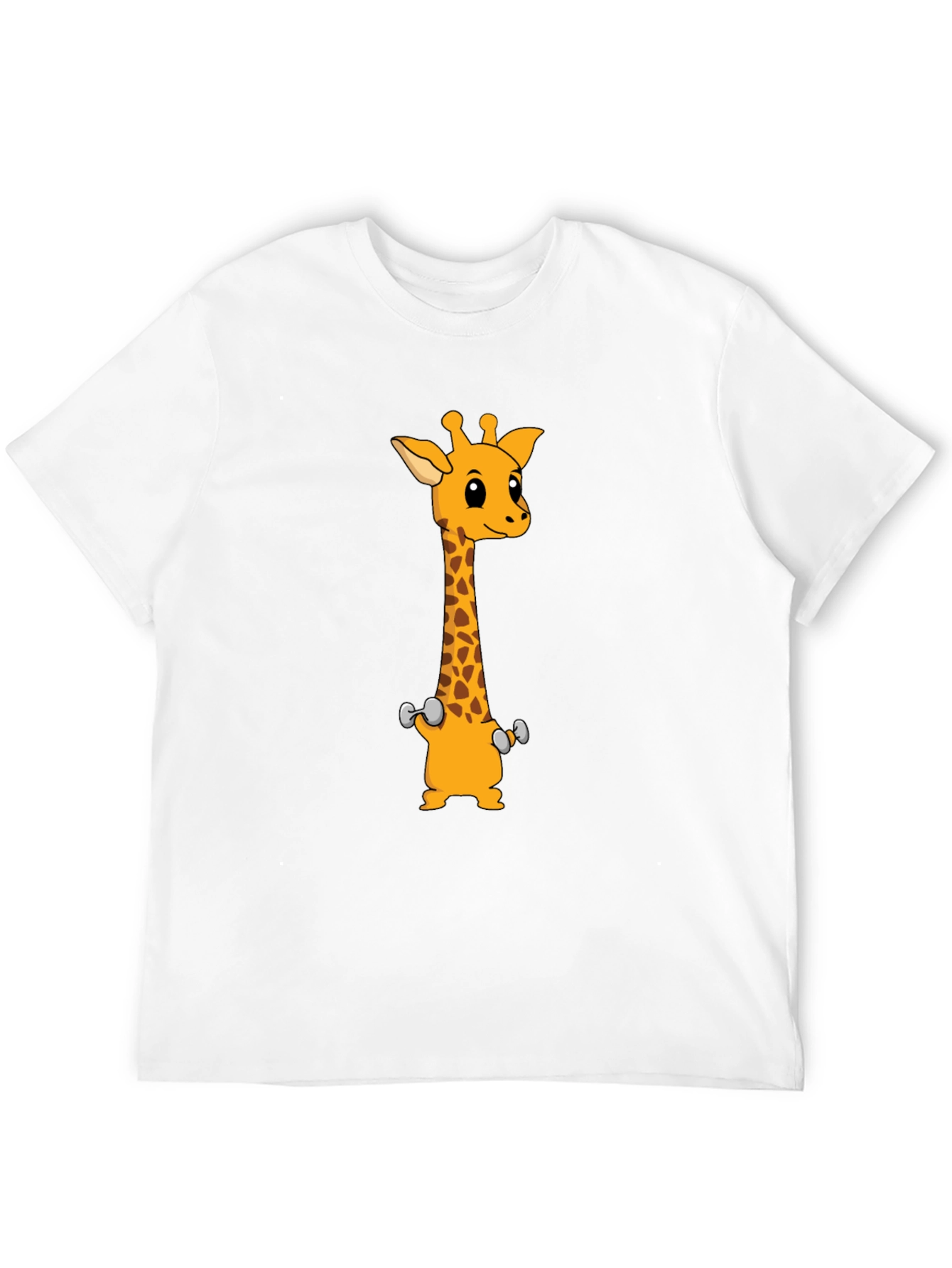 Giraffe Weights Black T-Shirt