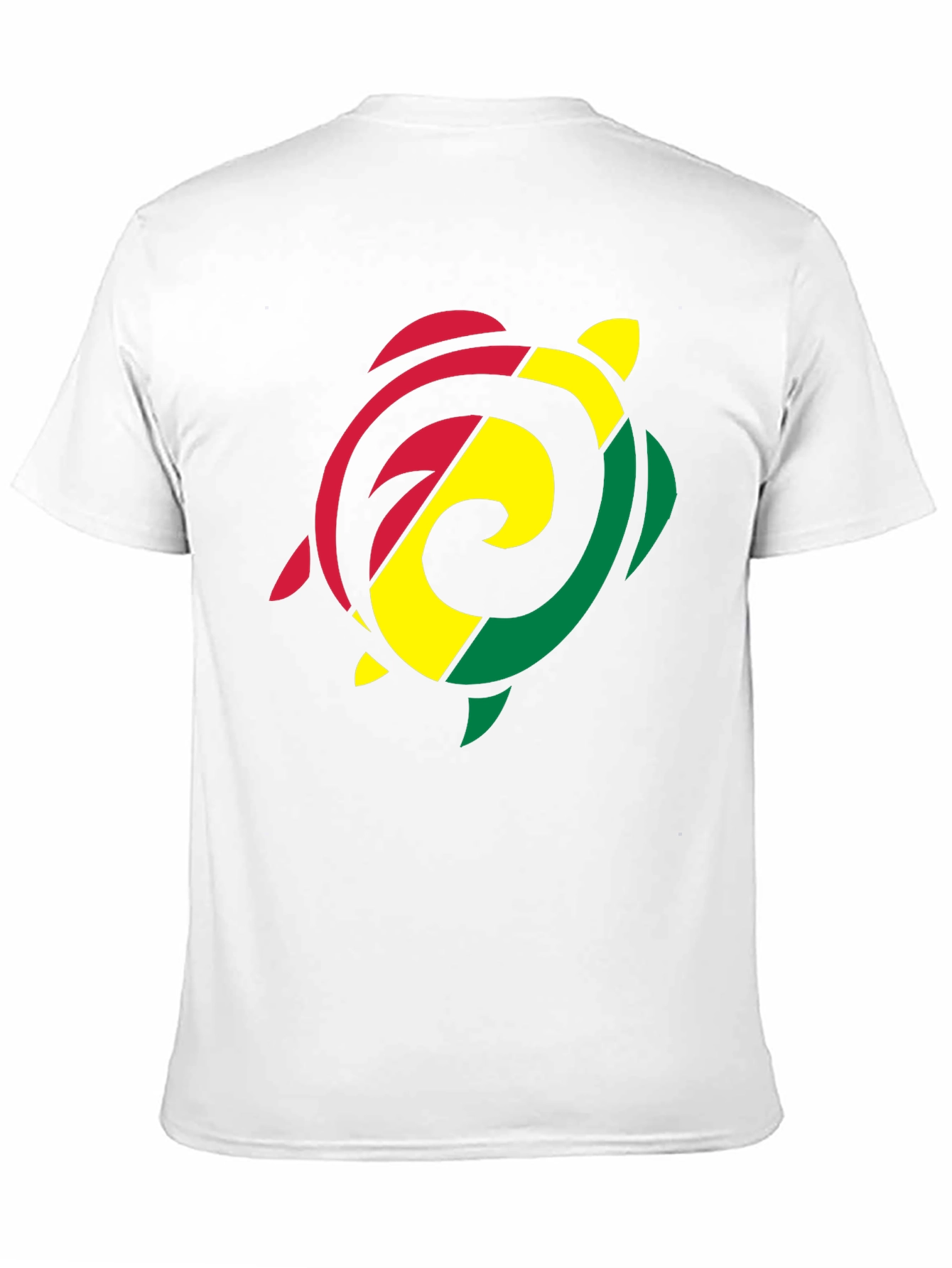 Rasta Turtle Graphic T-Shirt - Black Cotton Tee
