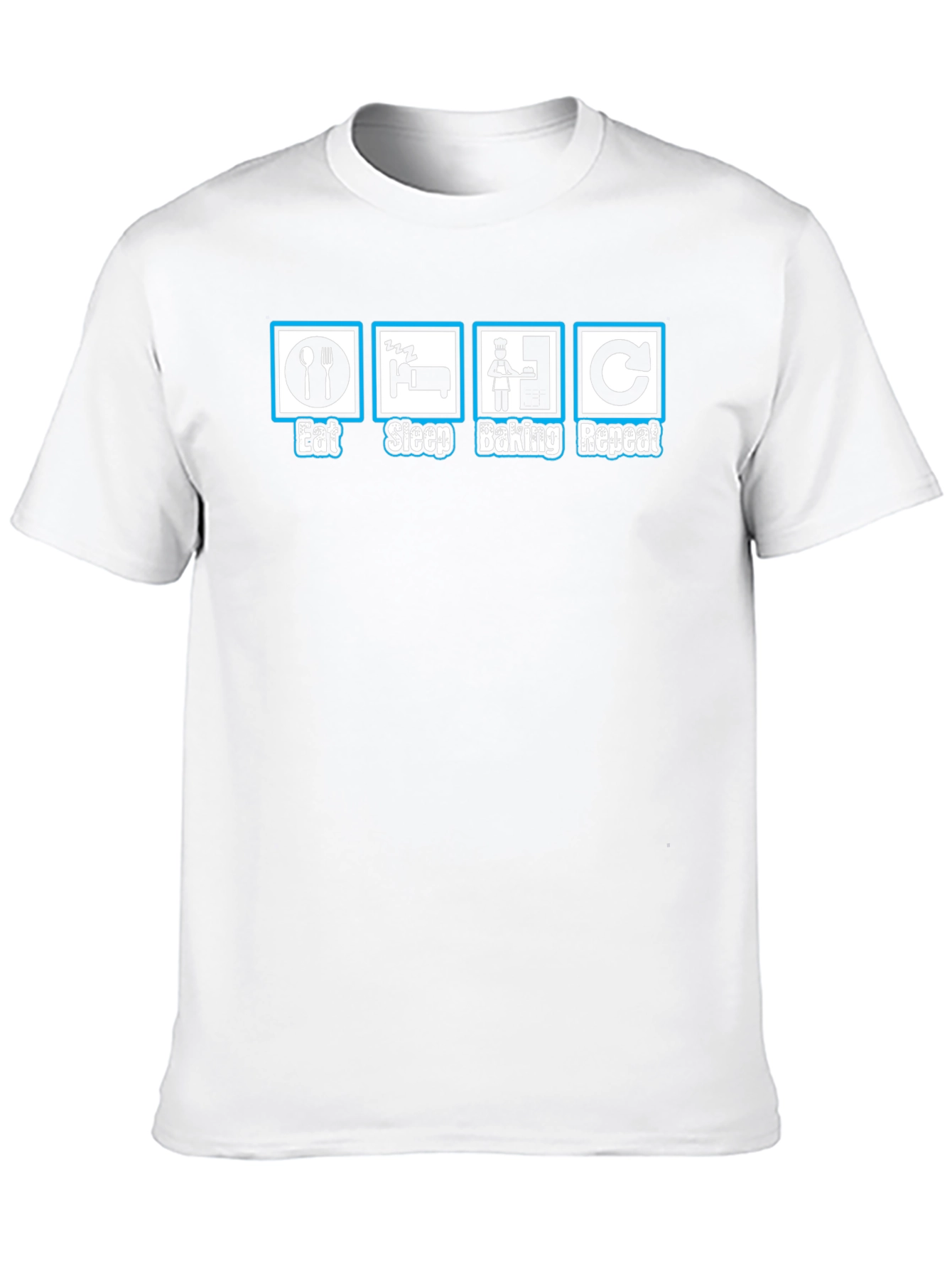 Eat Sleep Baking Repeat Graphic T-Shirt