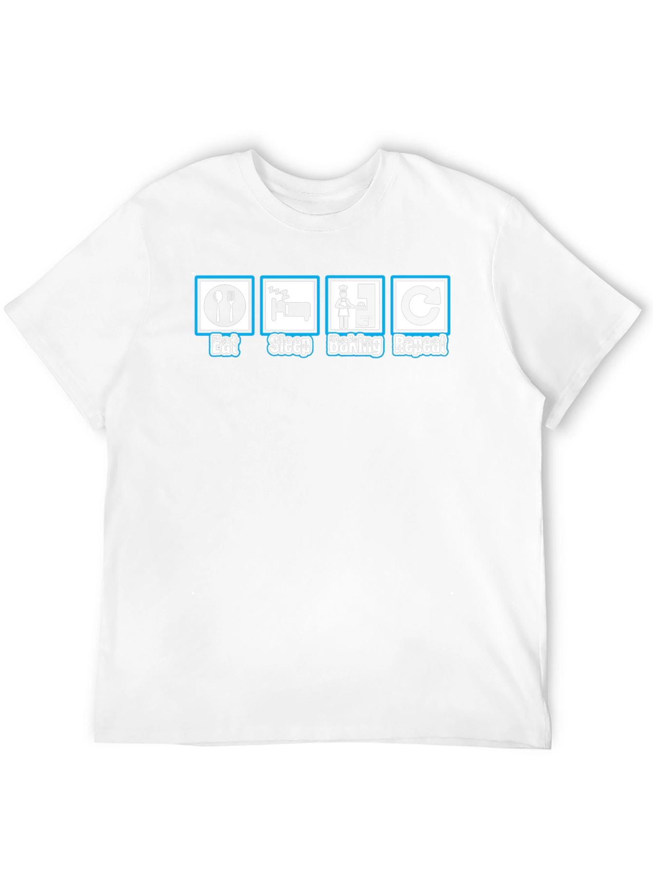 Eat Sleep Baking Repeat Graphic T-Shirt