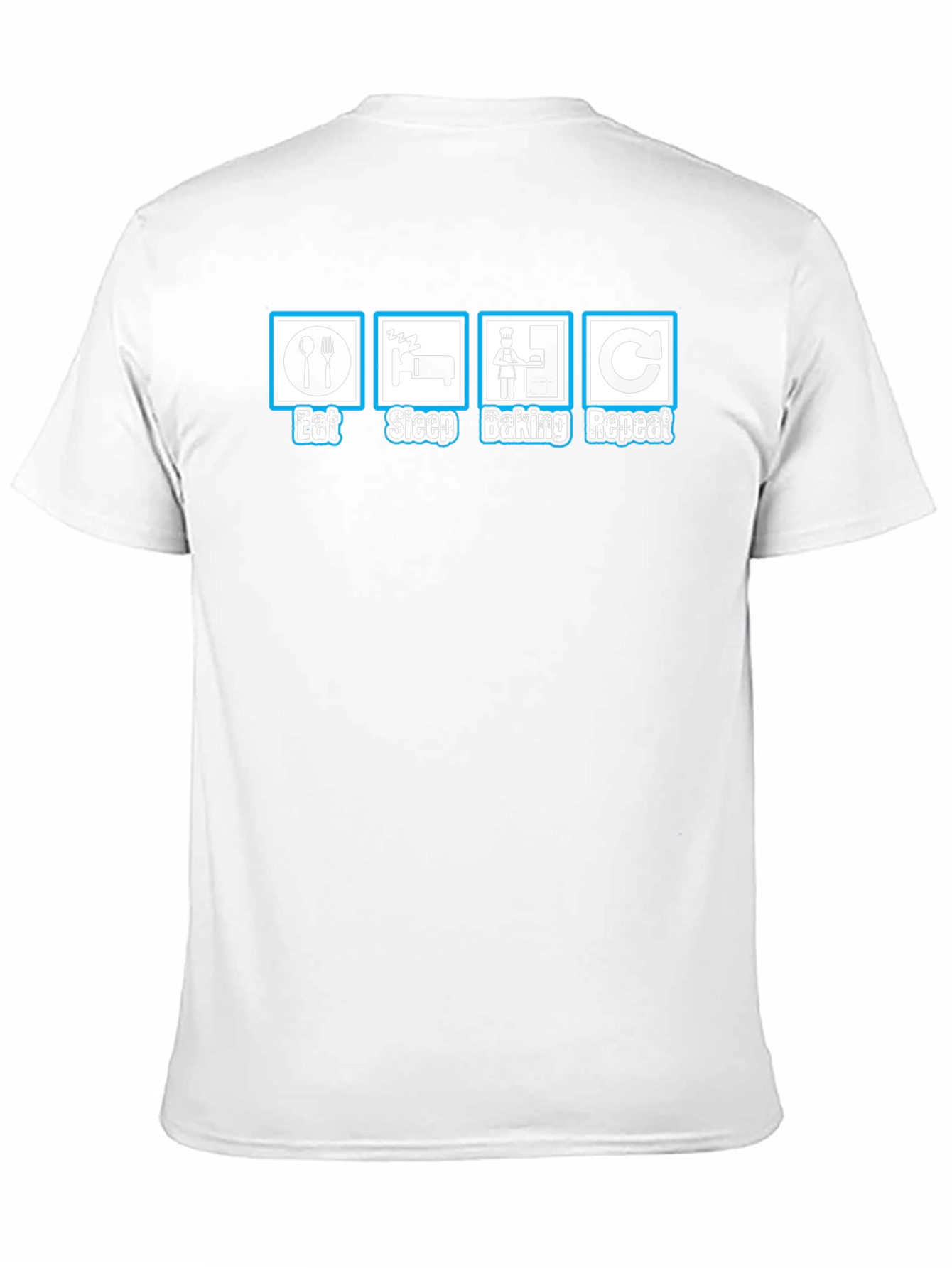 Eat Sleep Baking Repeat Graphic T-Shirt
