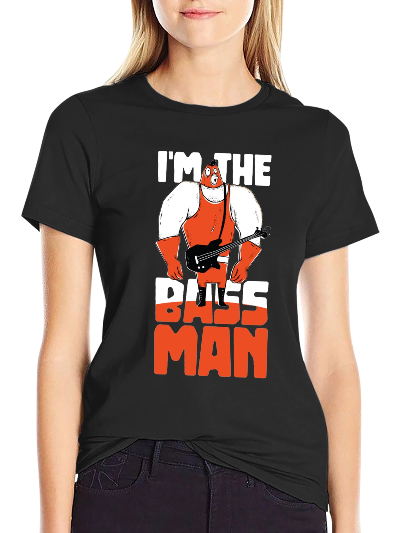 Im The Bass Man Graphic Tee - Black