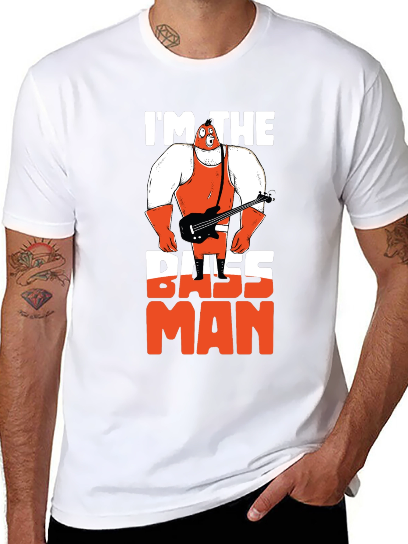 Im The Bass Man Graphic Tee - Black