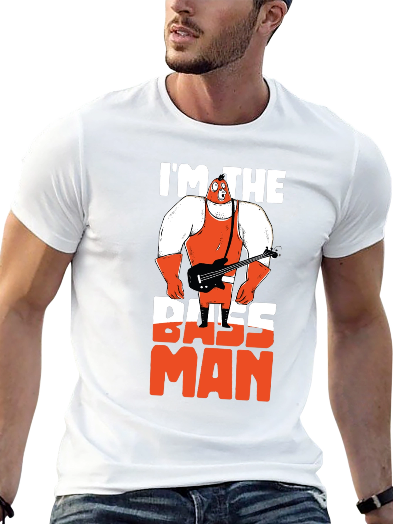 Im The Bass Man Graphic Tee - Black