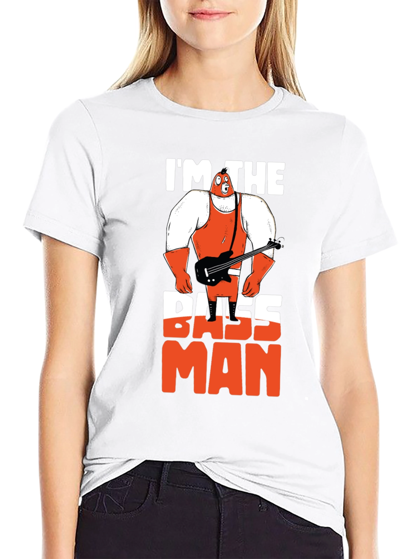 Im The Bass Man Graphic Tee - Black