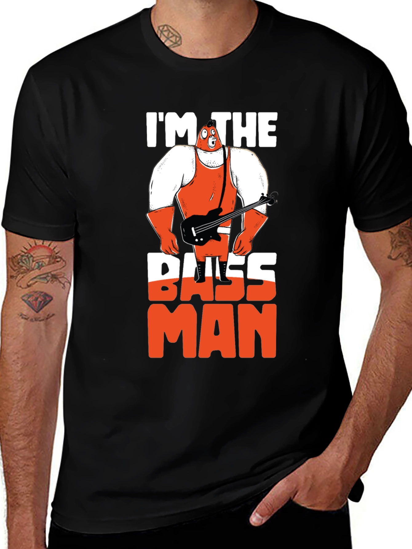 Im The Bass Man Graphic Tee - Black