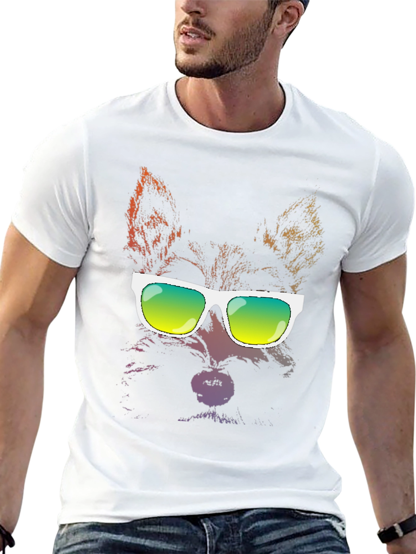 Cool Dog T-Shirt - Funky Graphic Tee