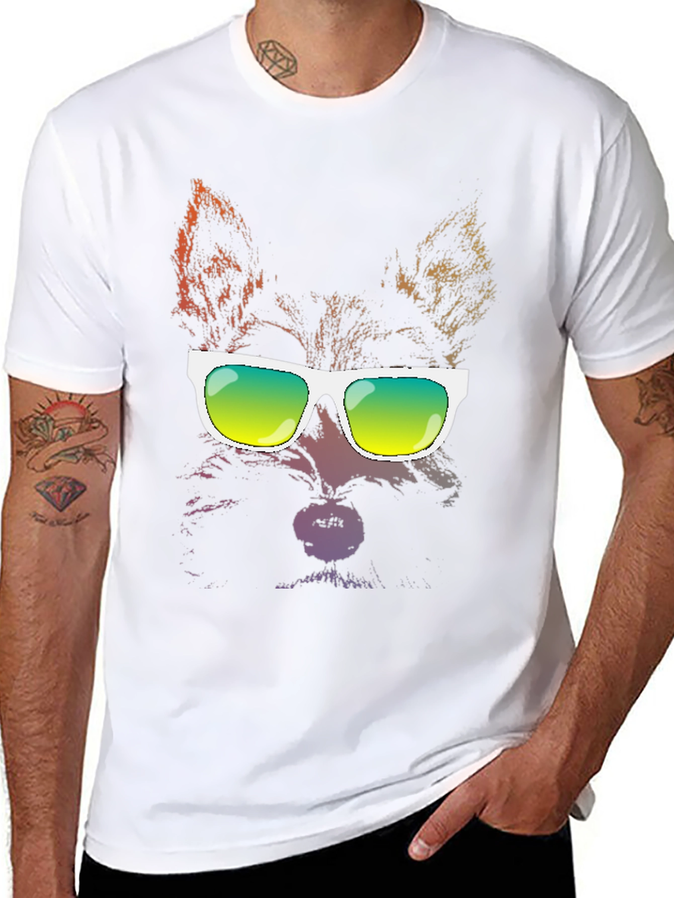 Cool Dog T-Shirt - Funky Graphic Tee