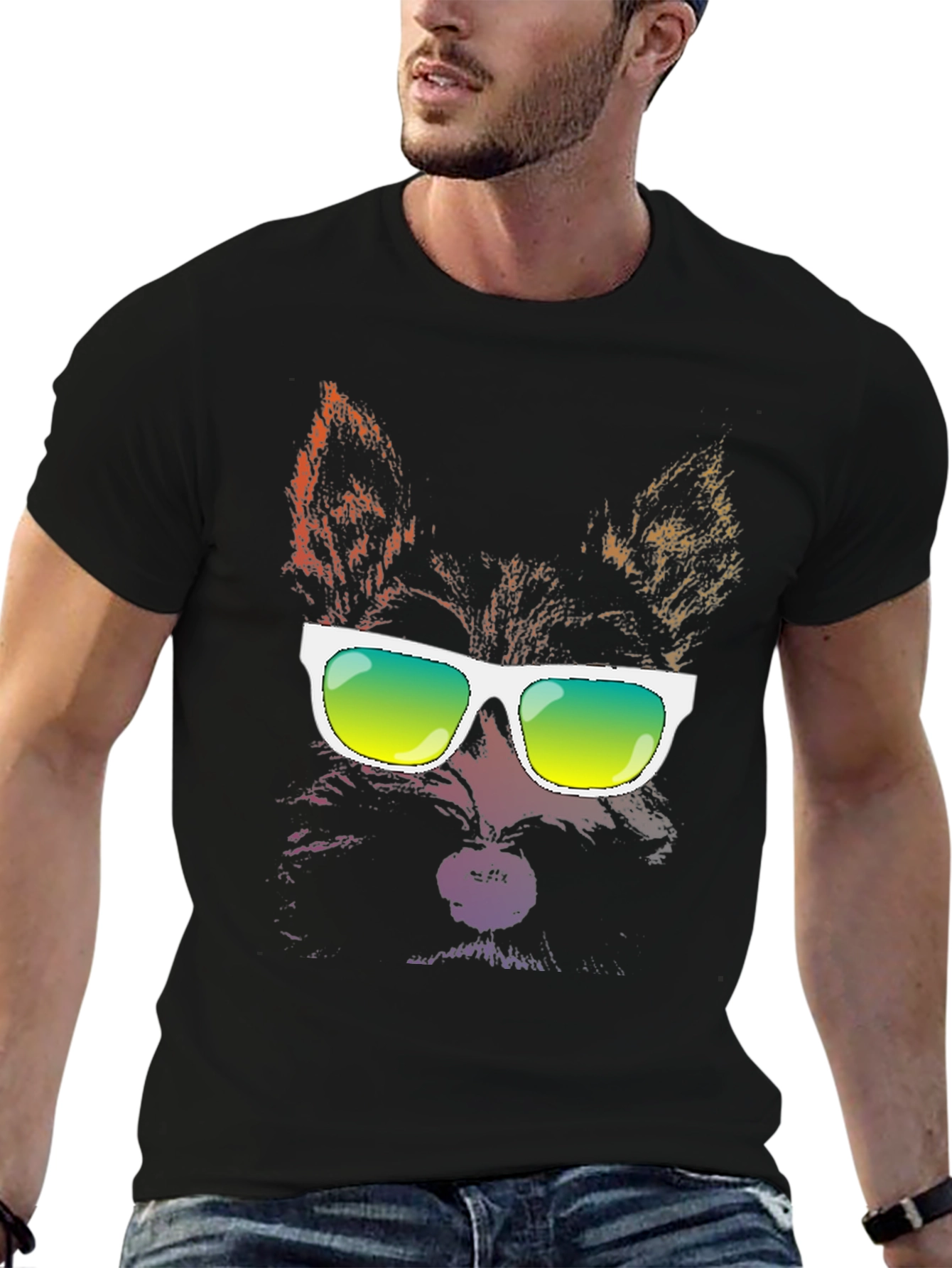 Cool Dog T-Shirt - Funky Graphic Tee
