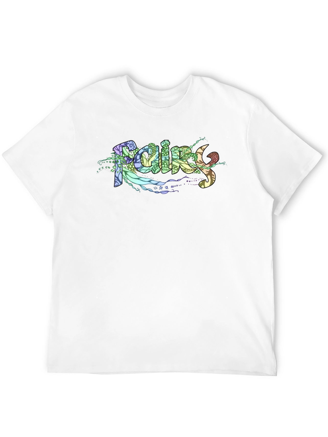 Raining Fairy Black T-Shirt