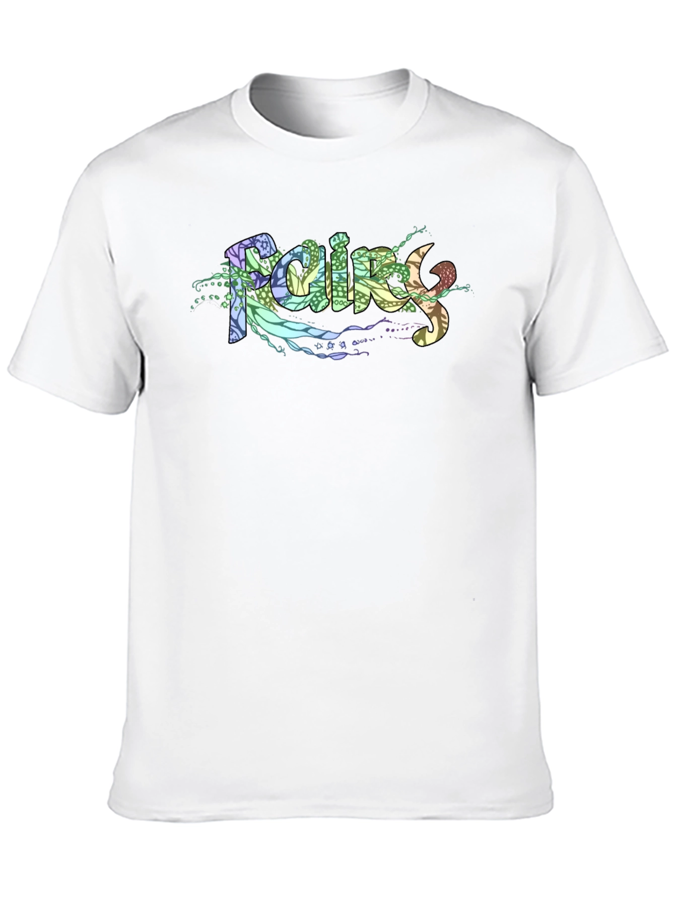 Raining Fairy Black T-Shirt