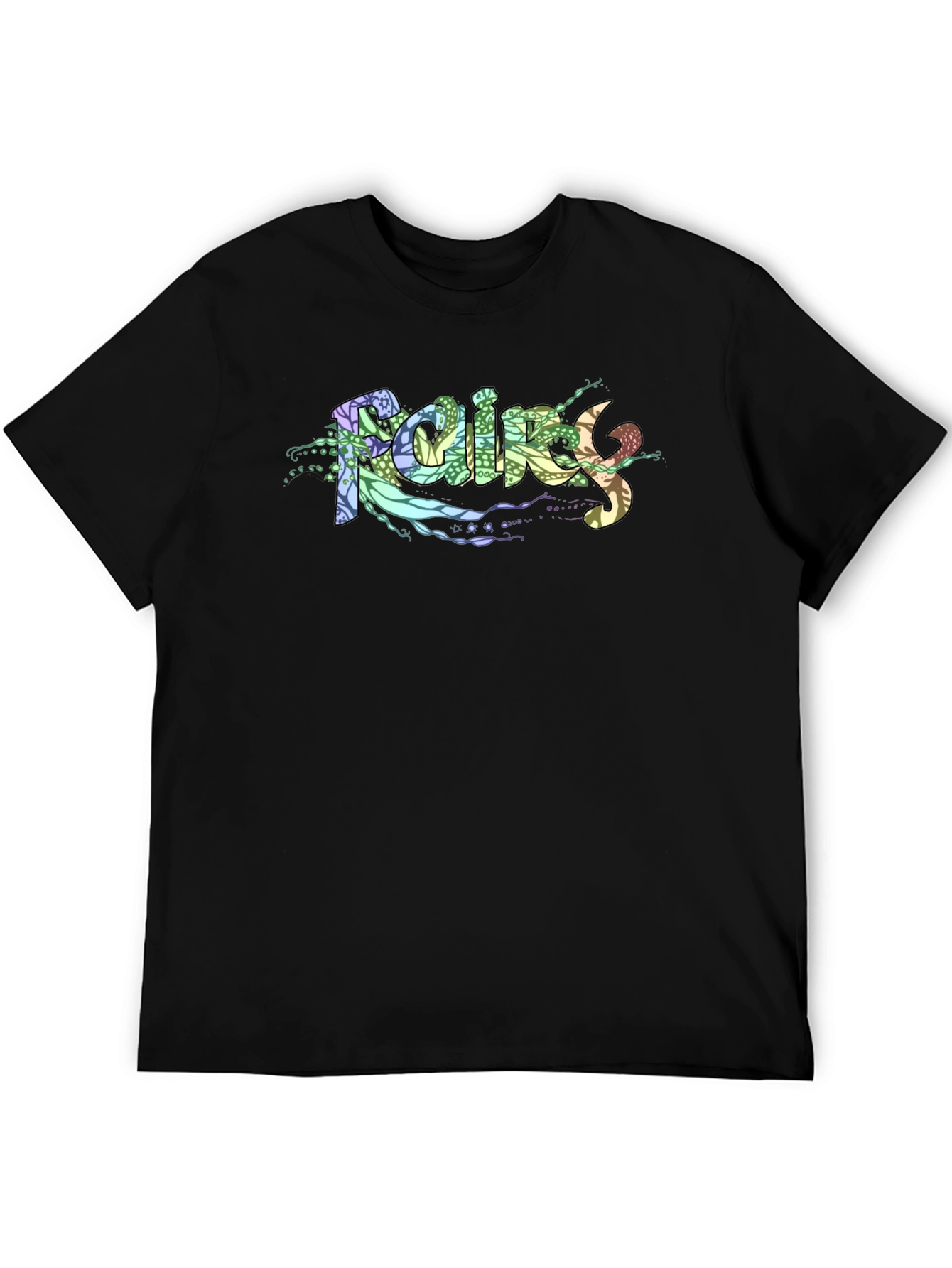 Raining Fairy Black T-Shirt