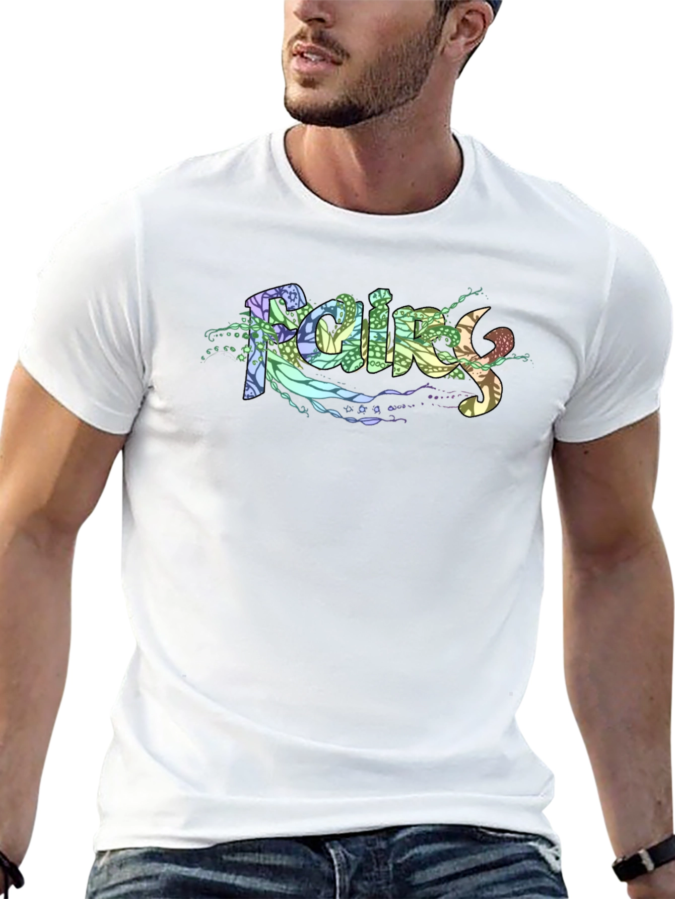 Raining Fairy Black T-Shirt