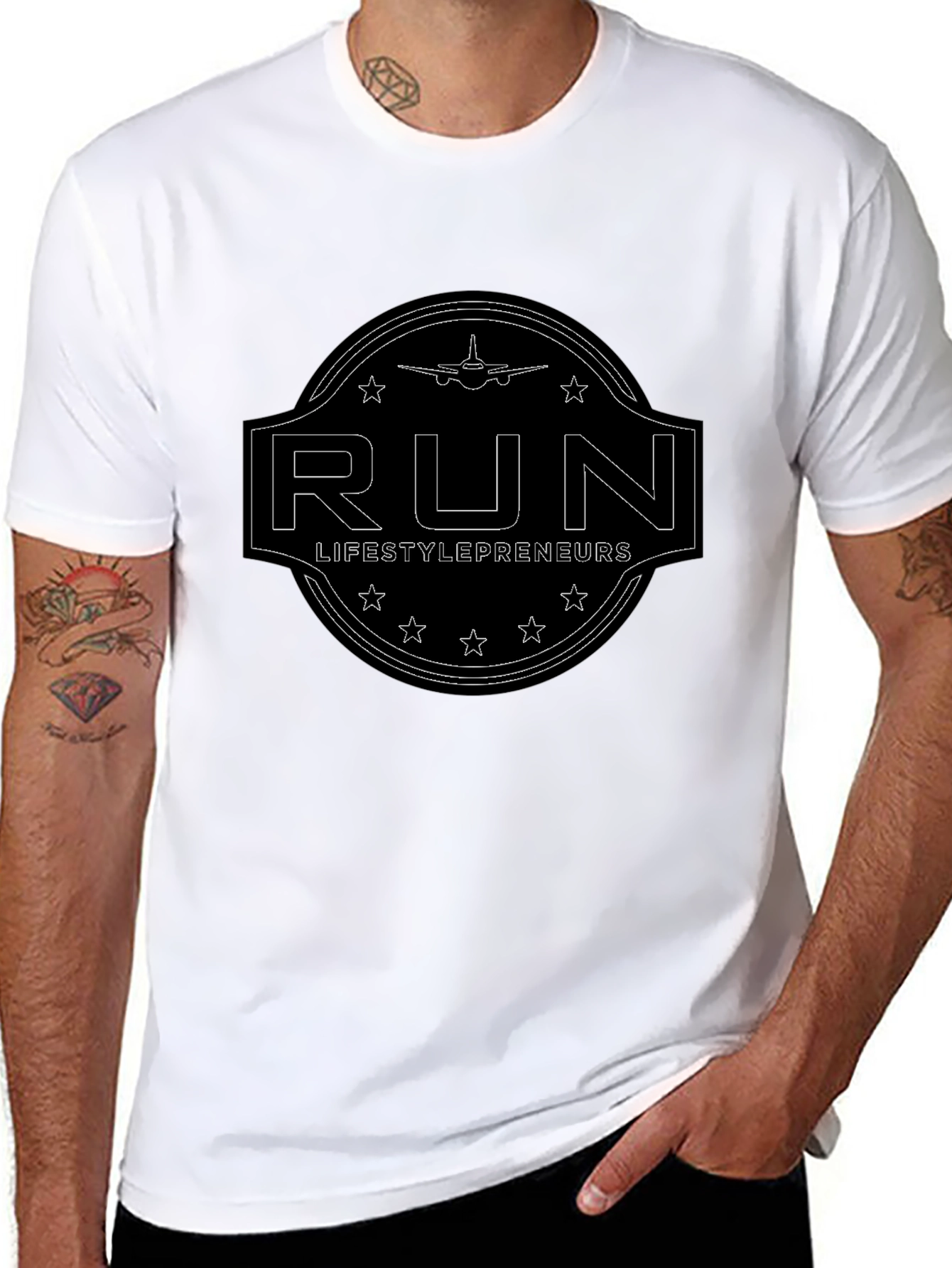 RUN Lifestylepreneurs Black T-Shirt