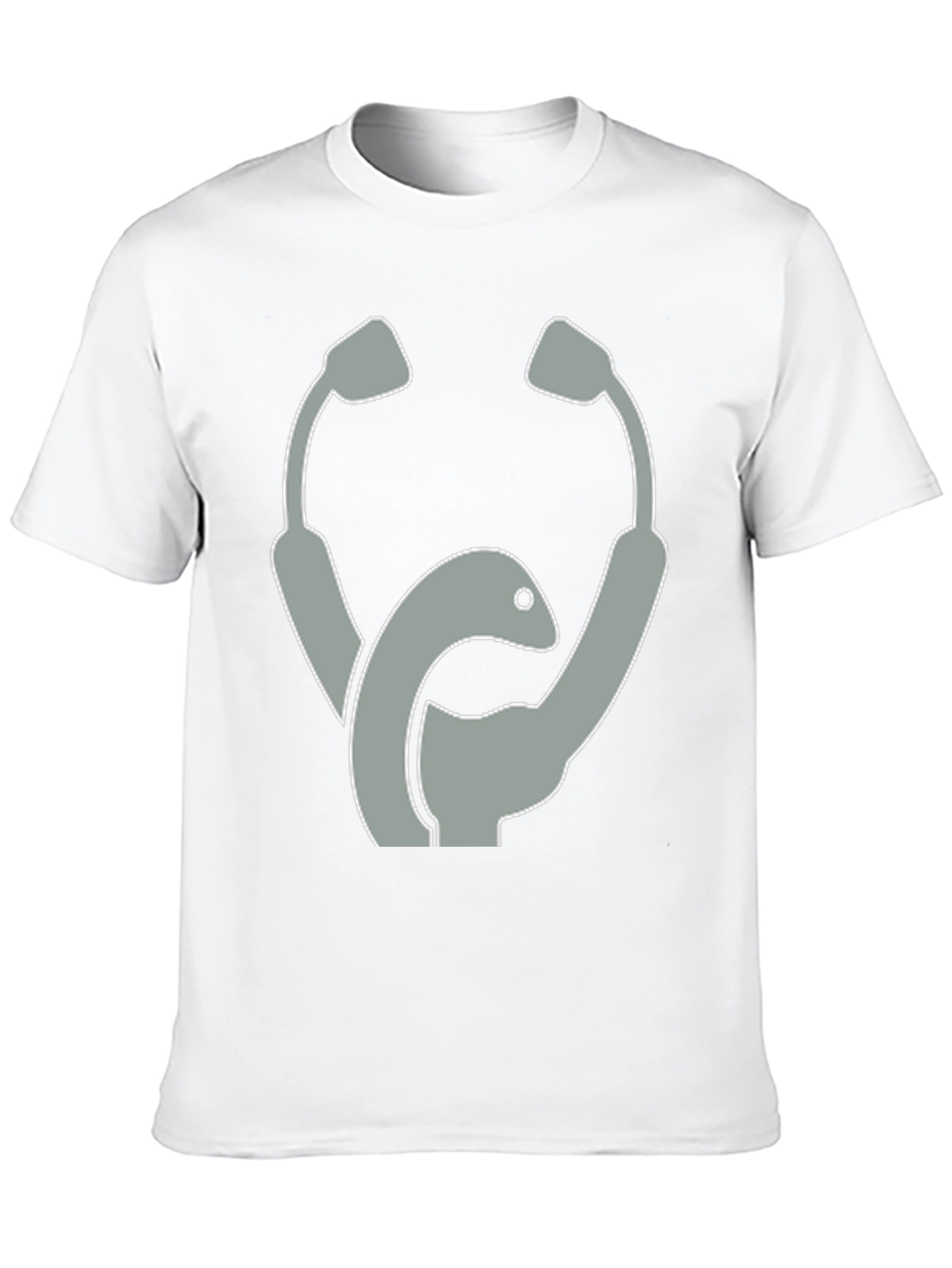 Stethoscope Loch Ness Monster Graphic T-Shirt