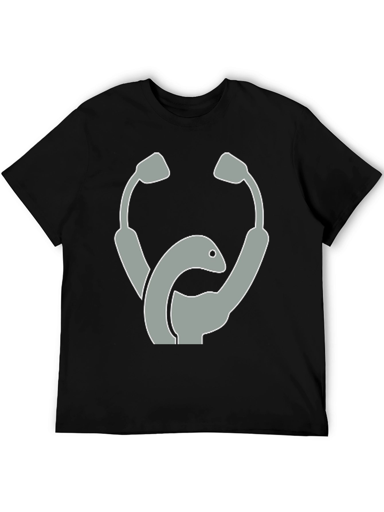 Stethoscope Loch Ness Monster Graphic T-Shirt