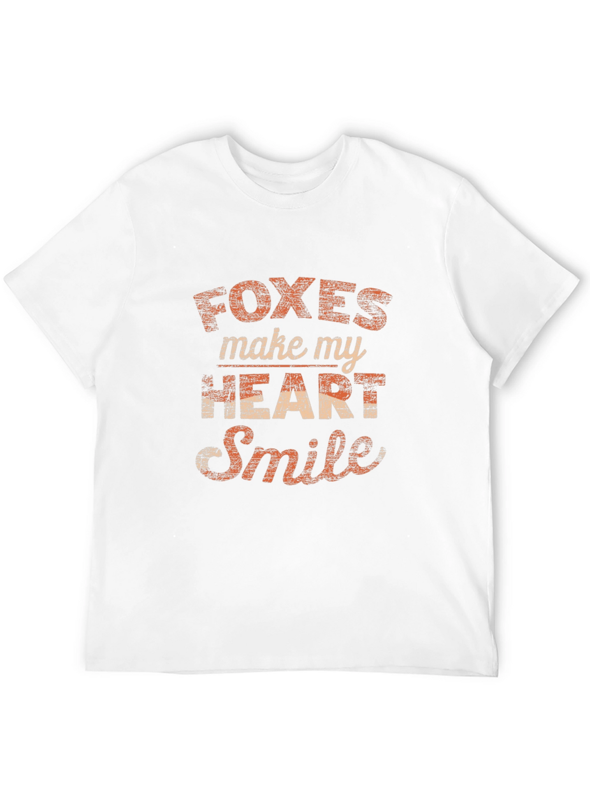 Foxes Make My Heart Smile Graphic T-Shirt