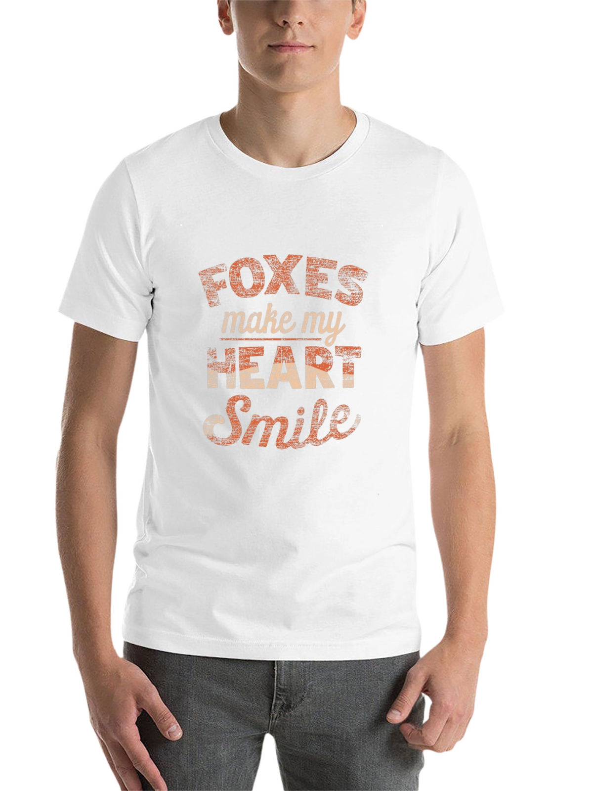 Foxes Make My Heart Smile Graphic T-Shirt