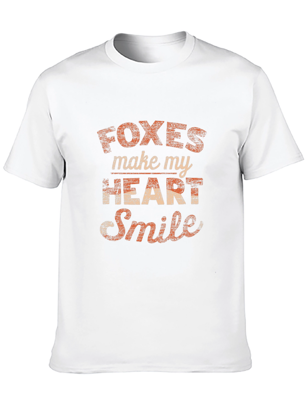 Foxes Make My Heart Smile Graphic T-Shirt
