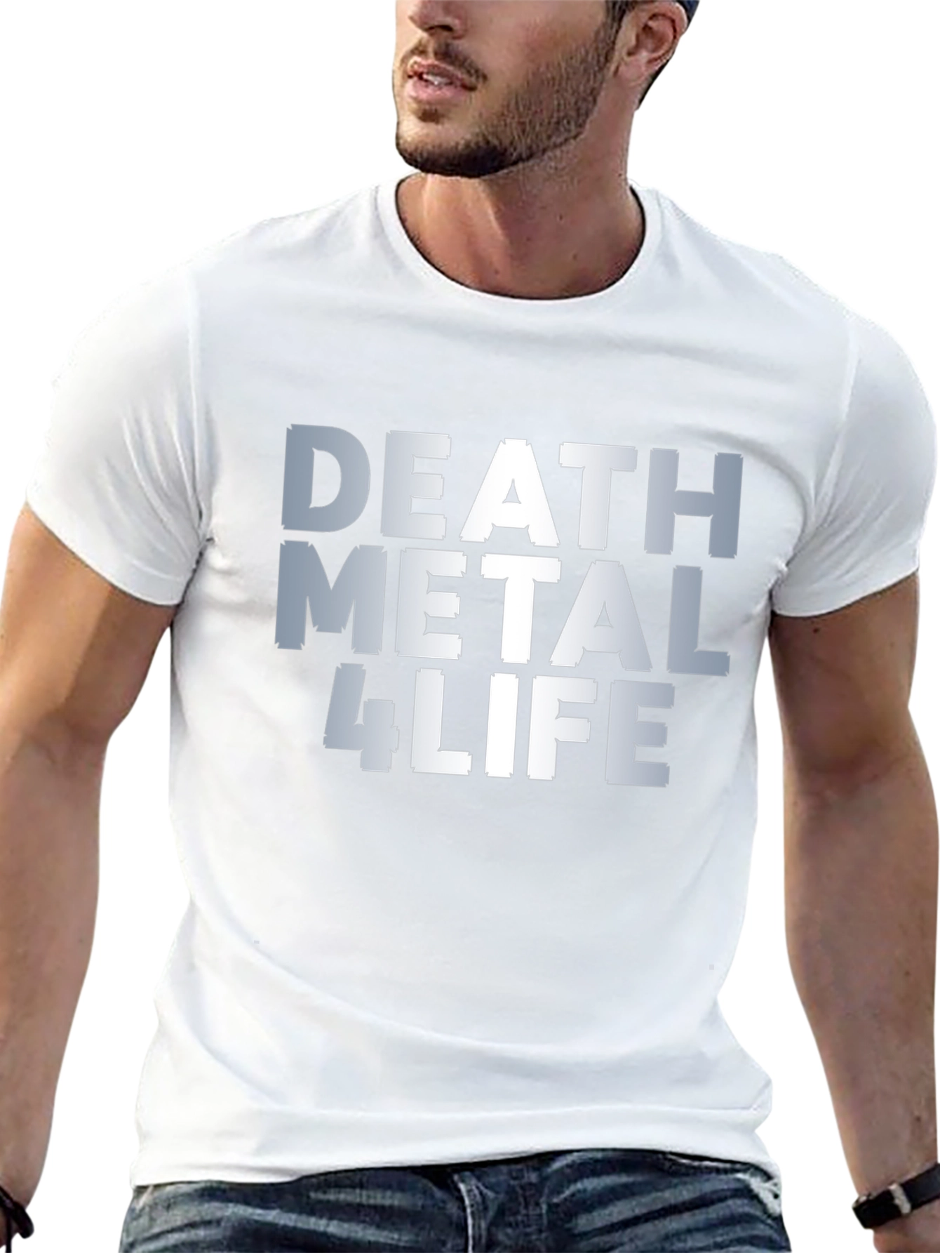Death Metal 4 Life Graphic Tee - Black