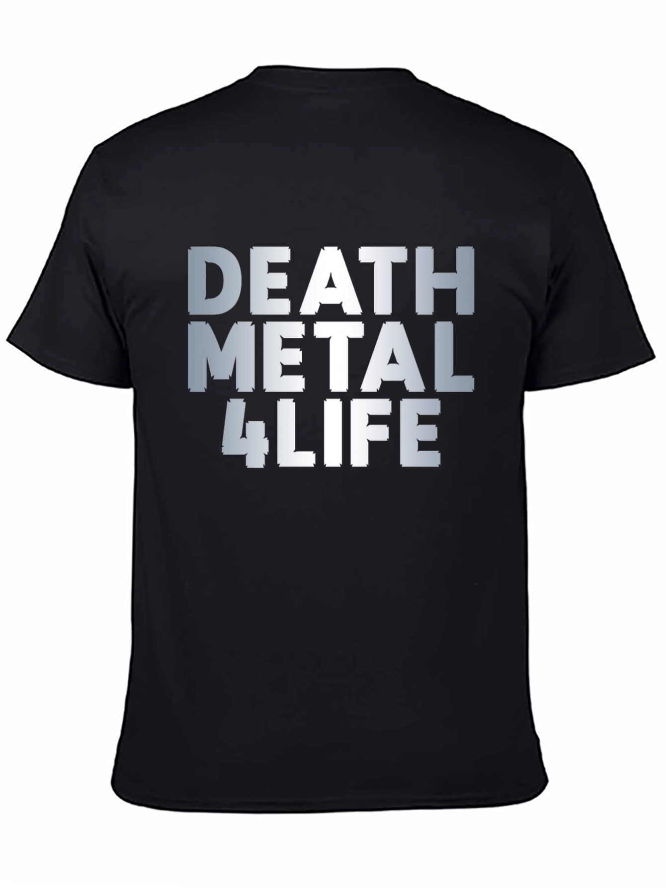Death Metal 4 Life Graphic Tee - Black