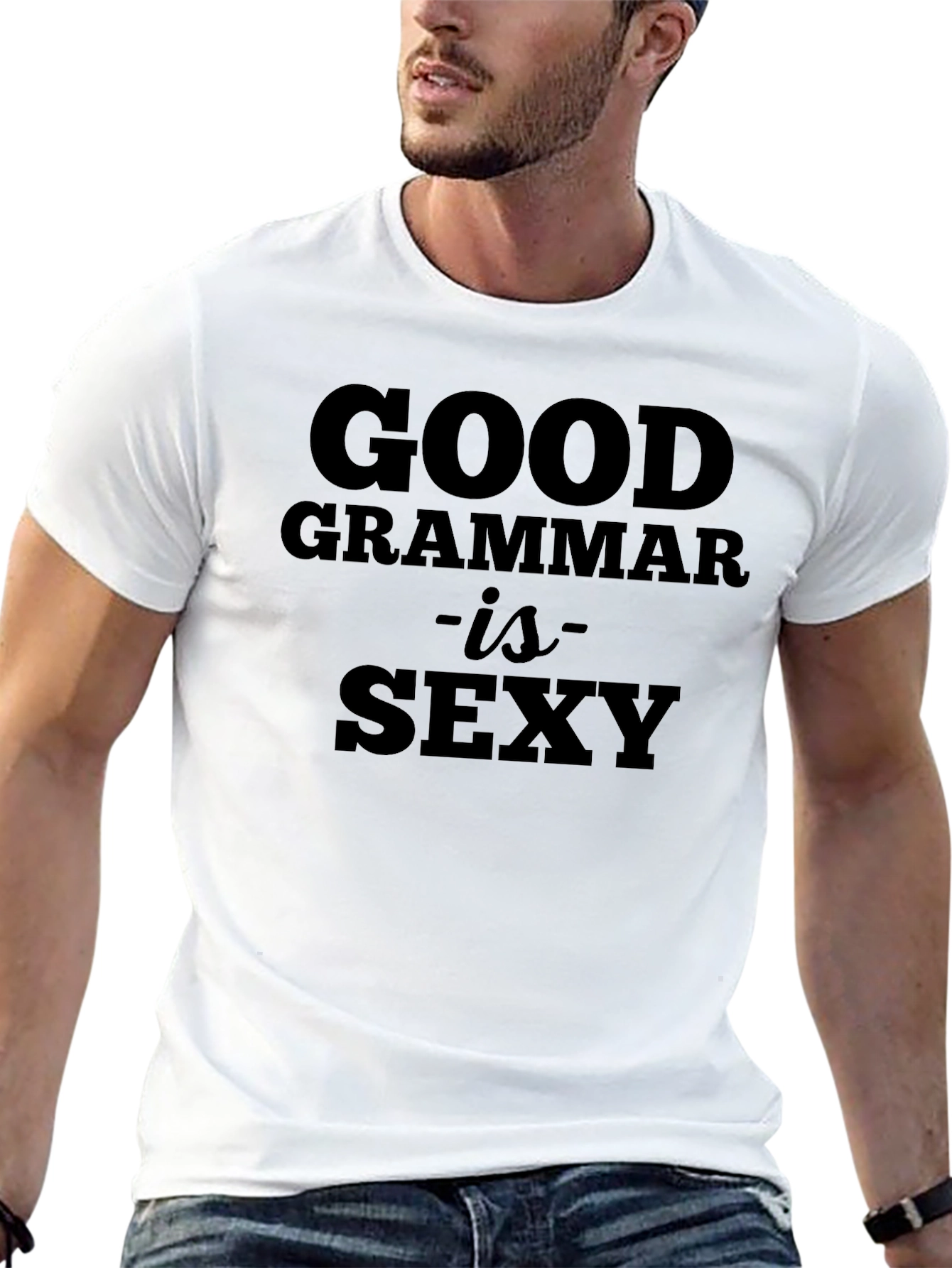 Good Grammar is Sexy Black Graphic Tee