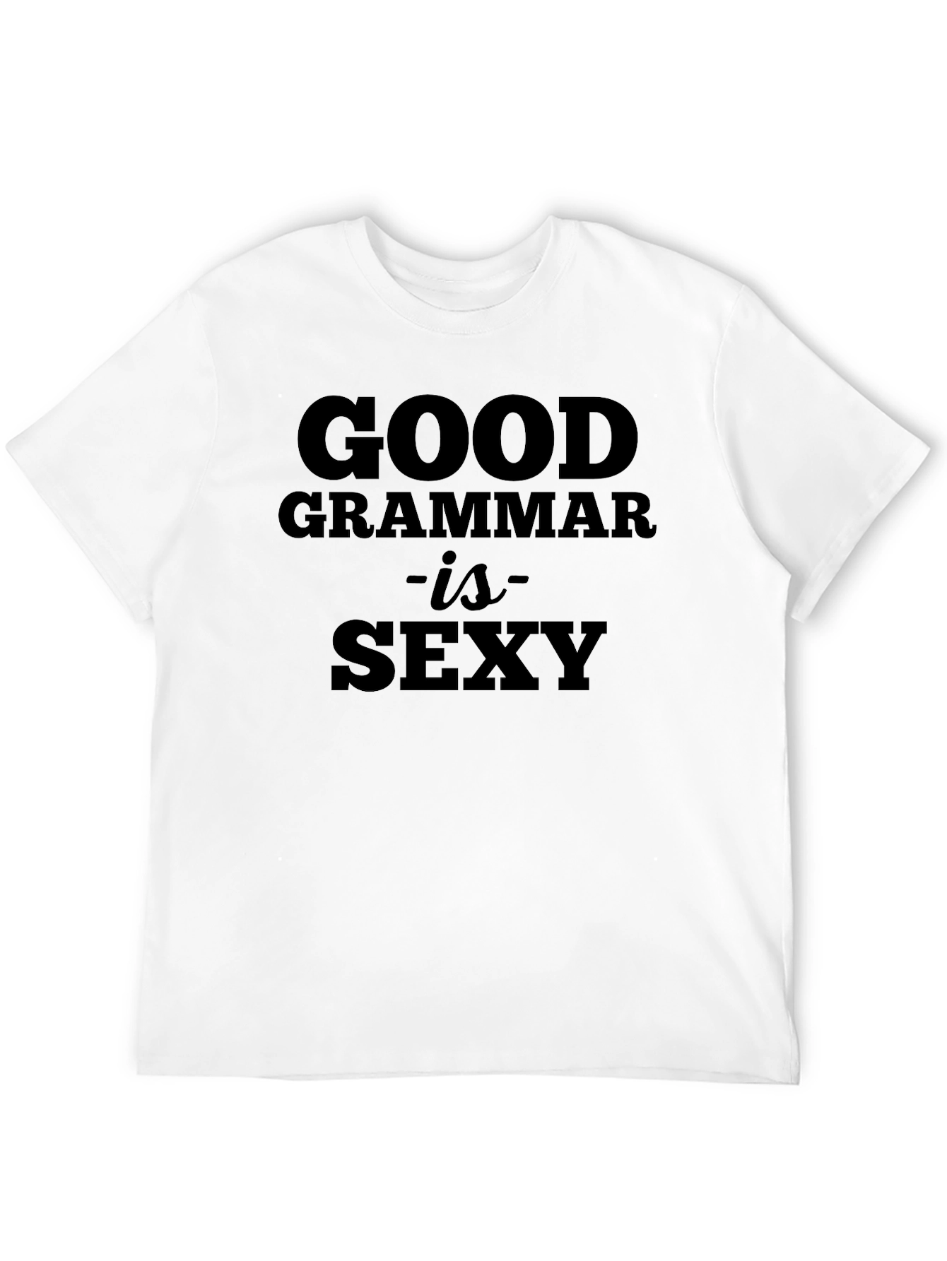 Good Grammar is Sexy Black Graphic Tee