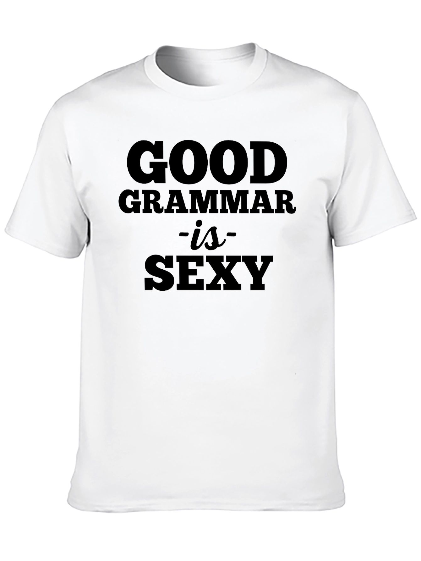Good Grammar is Sexy Black Graphic Tee