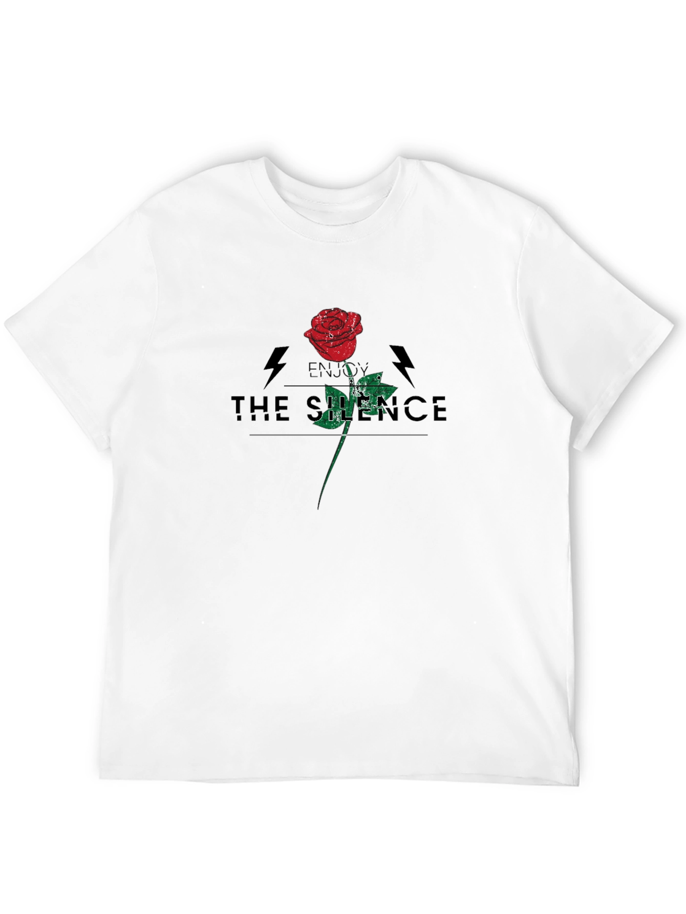 Enjoy The Silence Rose Graphic T-Shirt