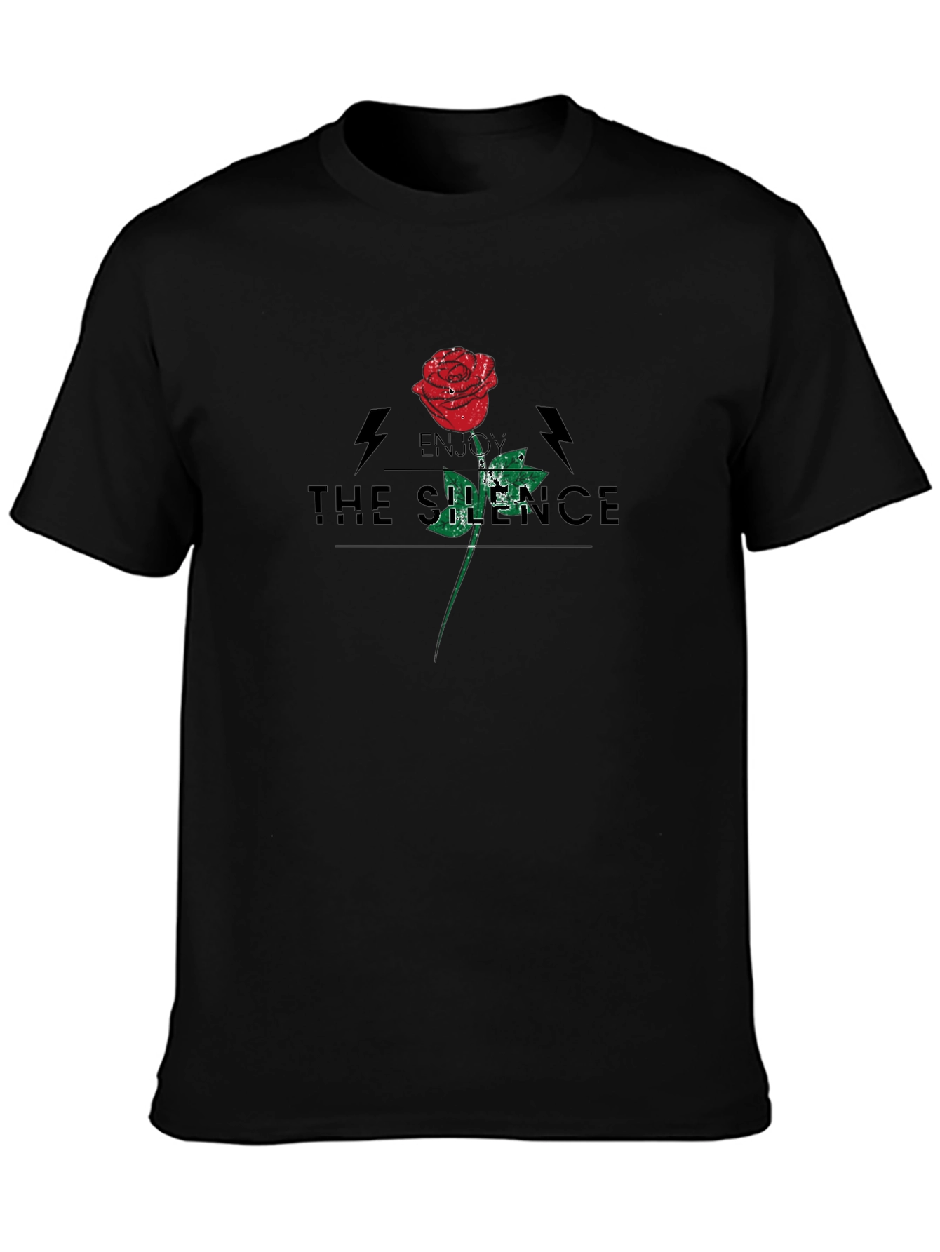 Enjoy The Silence Rose Graphic T-Shirt