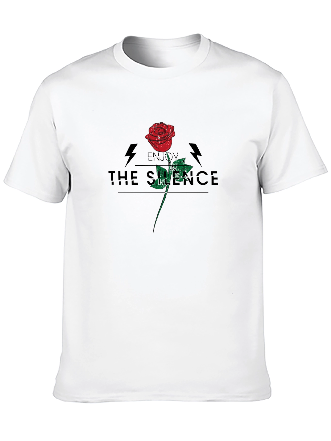 Enjoy The Silence Rose Graphic T-Shirt