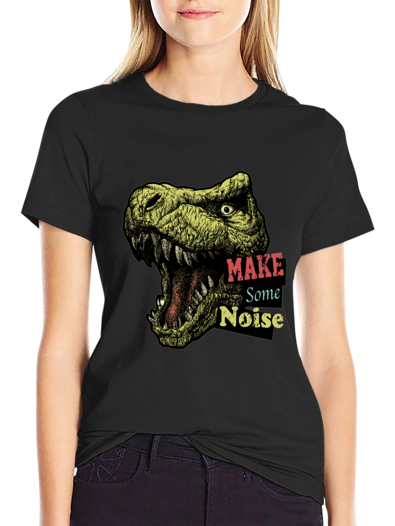 Dino T-Shirt: Make Some Noise Graphic Tee