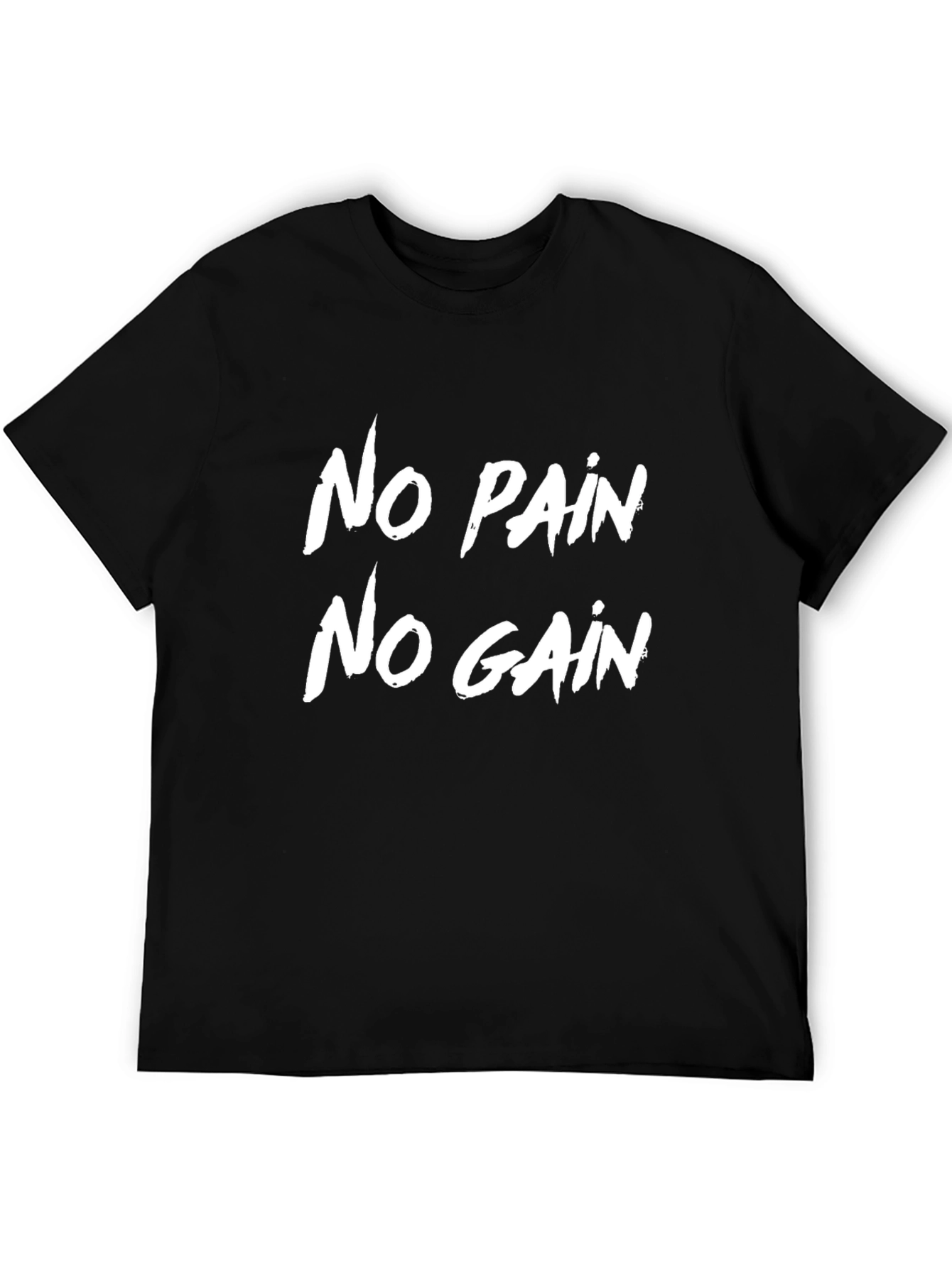 No Pain No Gain Graphic Tee - Black