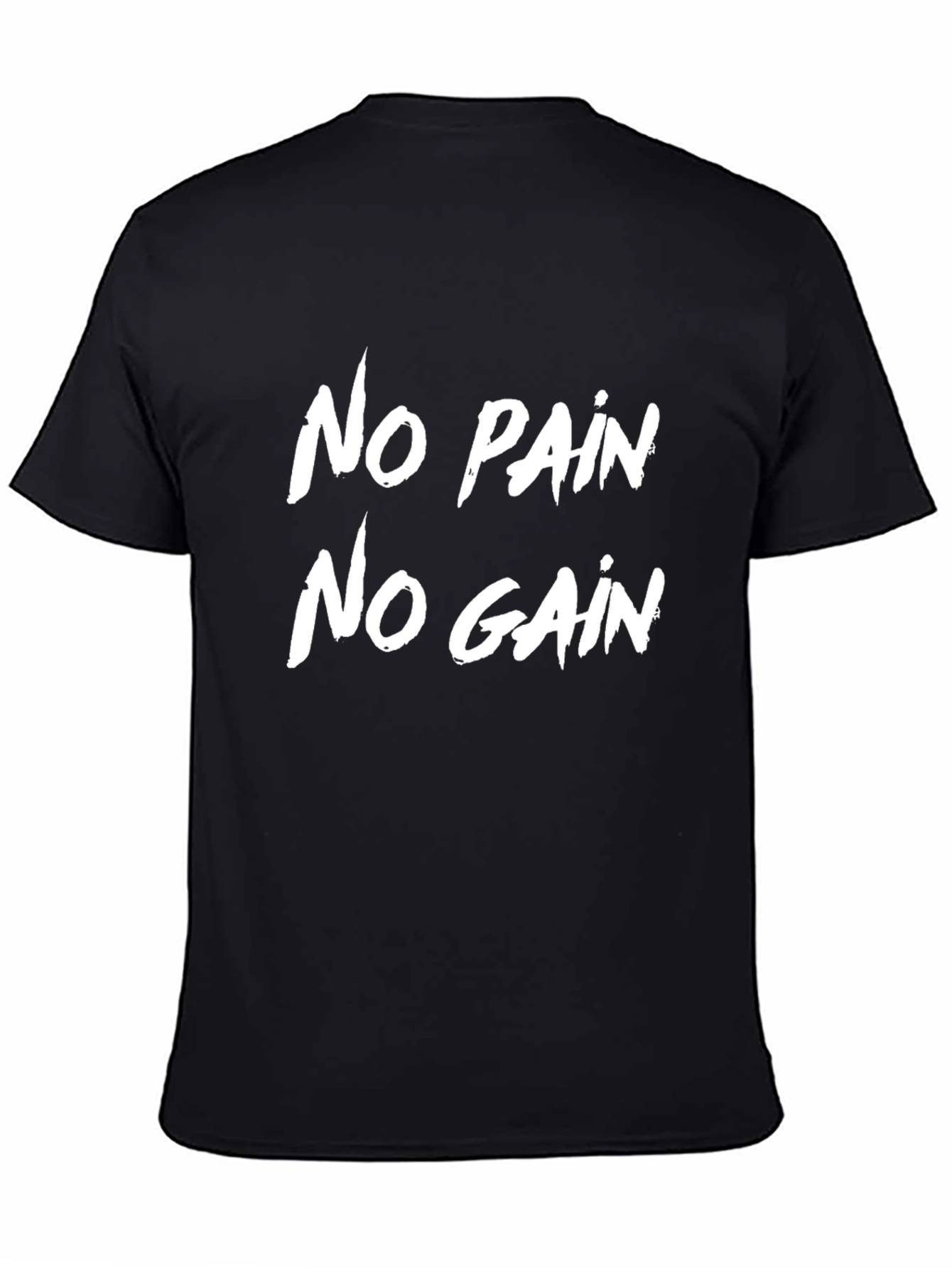 No Pain No Gain Graphic Tee - Black