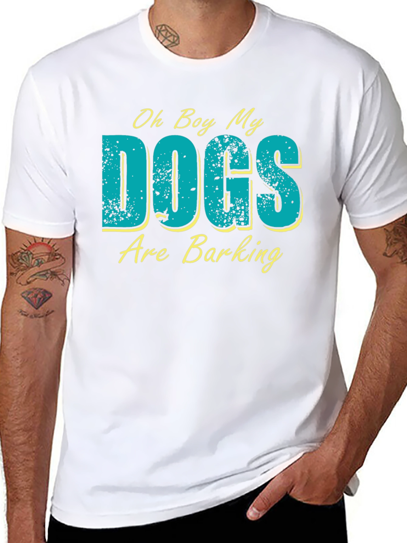 Oh Boy My Dogs Are Barking Graphic T-Shirt