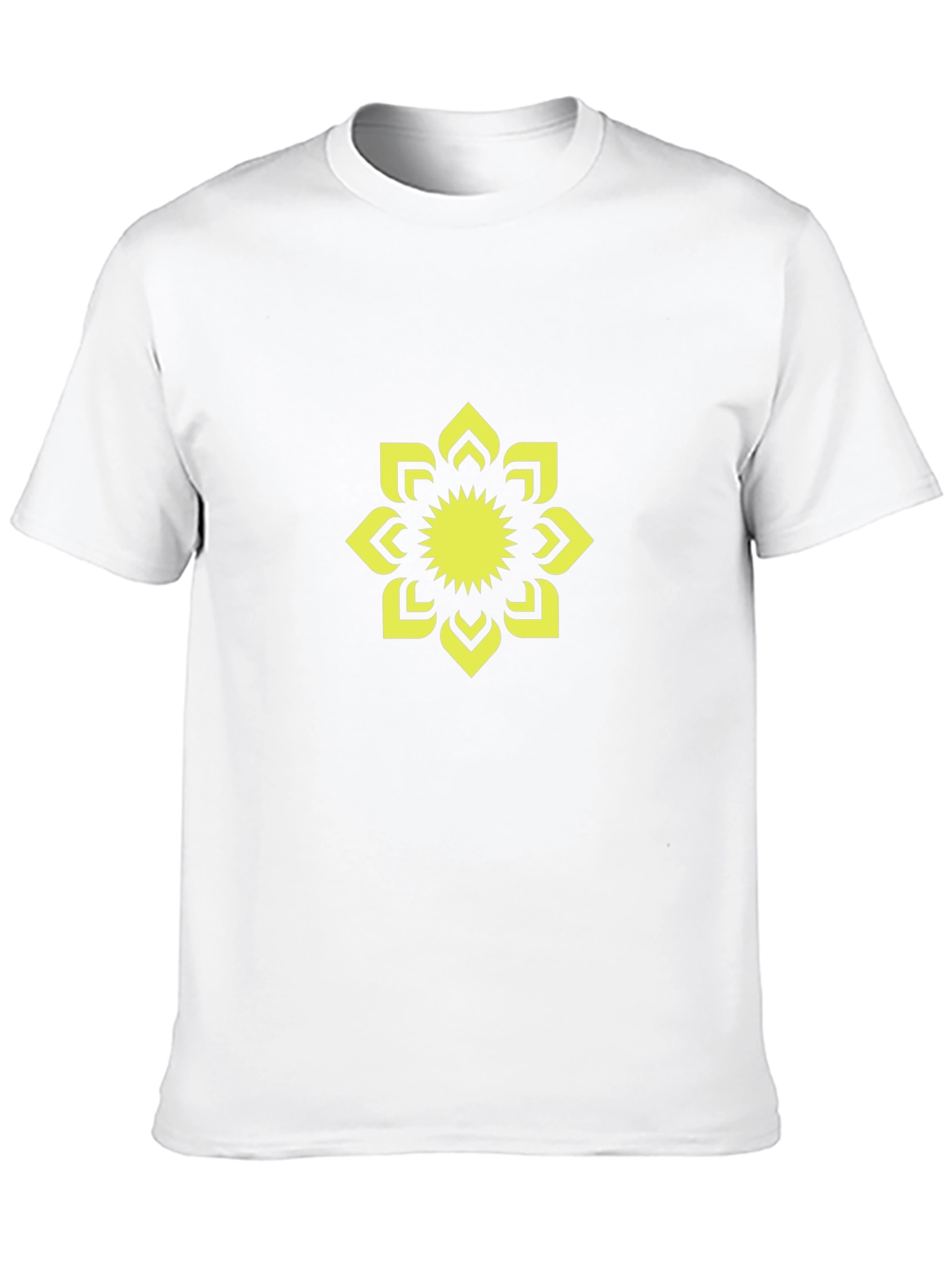 Black T-Shirt with Yellow Floral Graphic