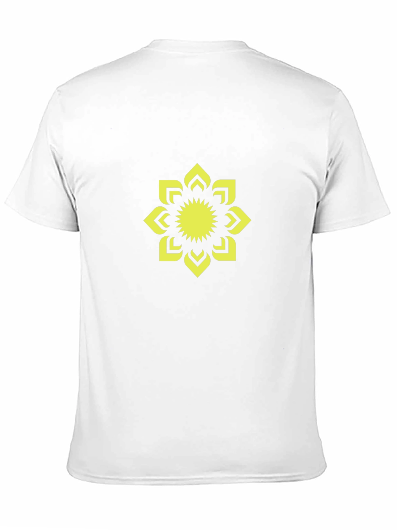 Black T-Shirt with Yellow Floral Graphic