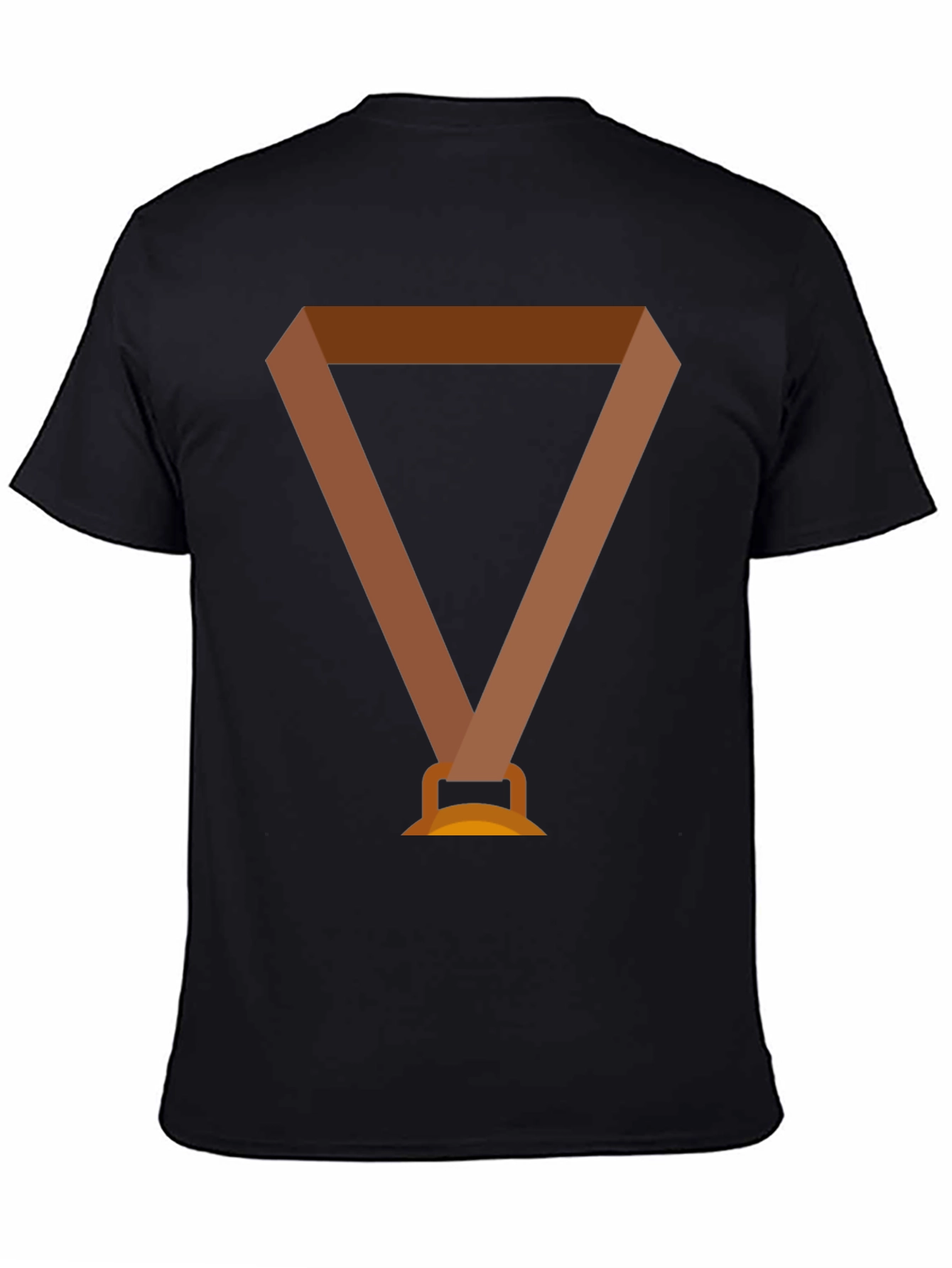 Novelty Medal Graphic Black T-Shirt