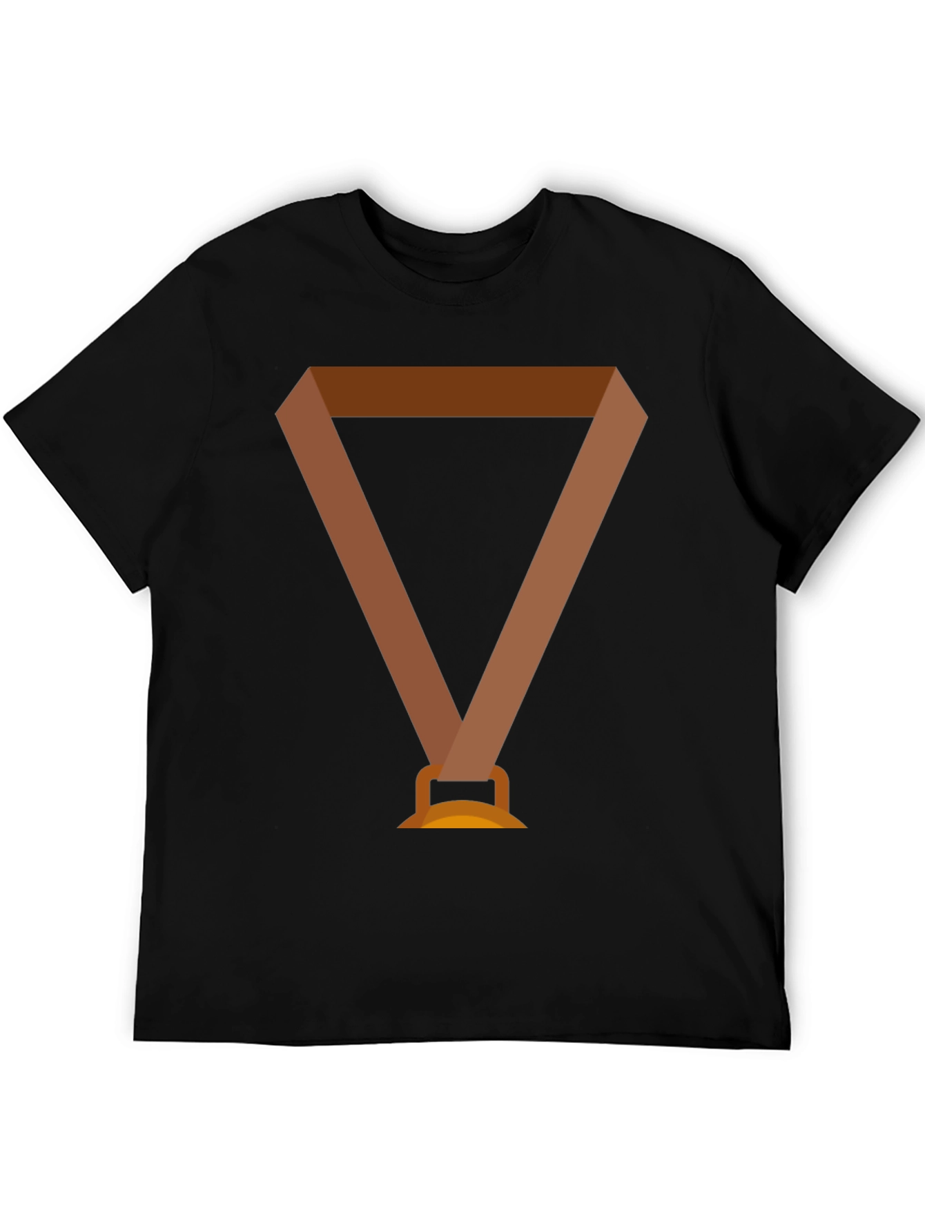 Novelty Medal Graphic Black T-Shirt