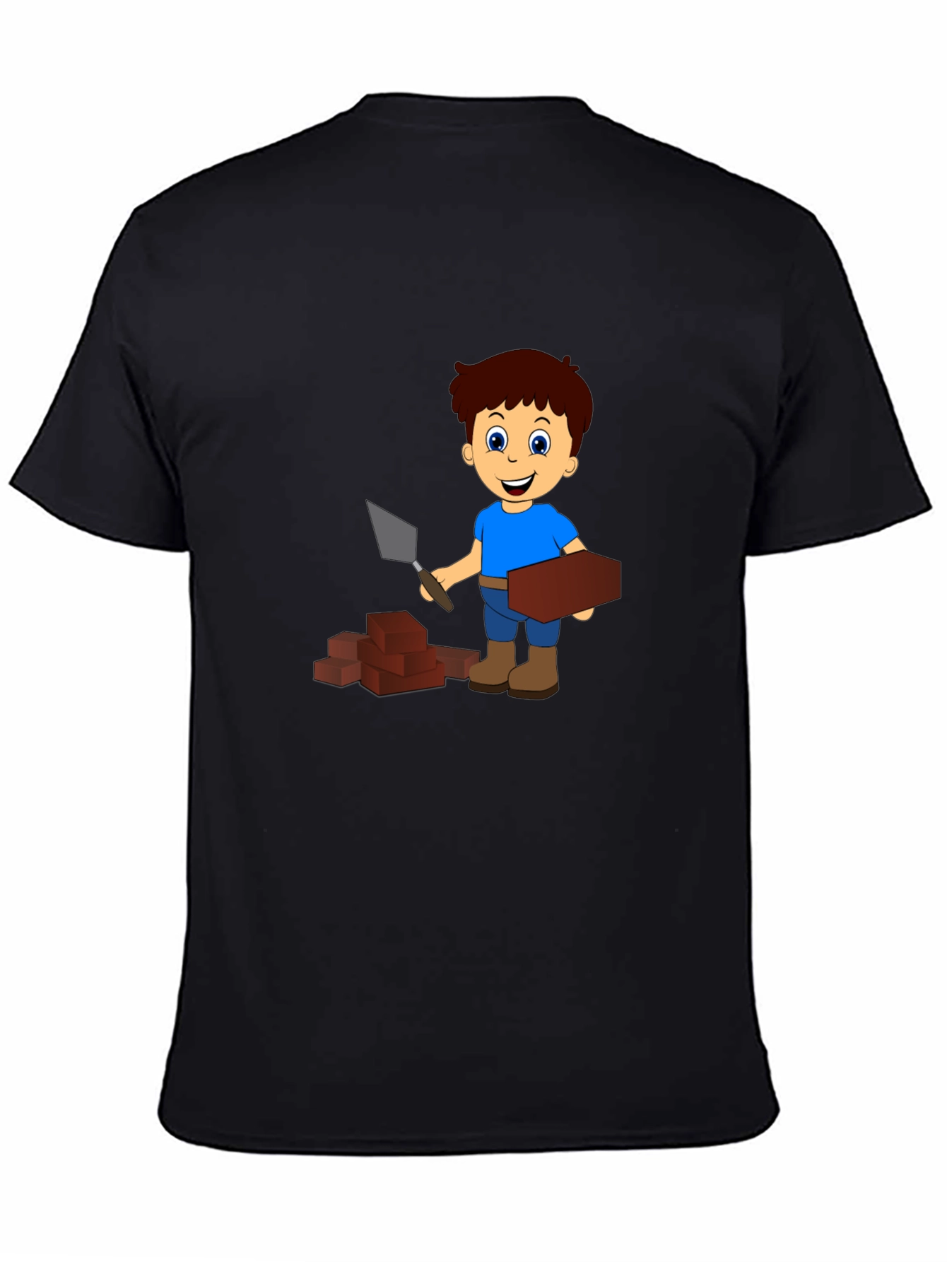 Cartoon Bricklayer Graphic Tee